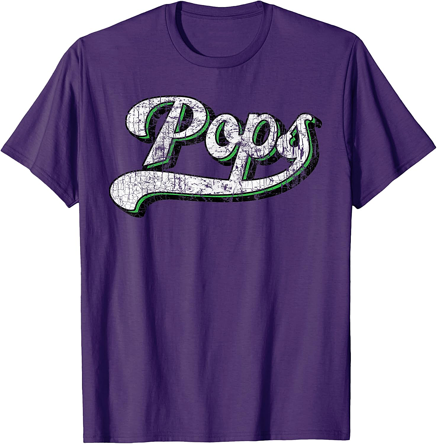Vintage Pops T-Shirt Retro Baseball Graphic Tee for Dad