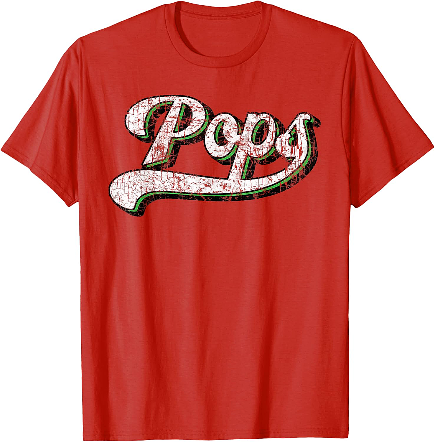Vintage Pops T-Shirt Retro Baseball Graphic Tee for Dad