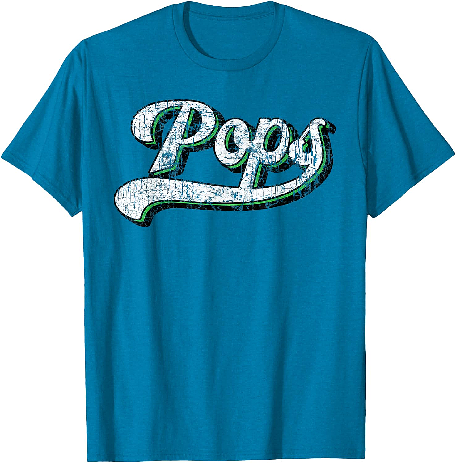 Vintage Pops T-Shirt Retro Baseball Graphic Tee for Dad