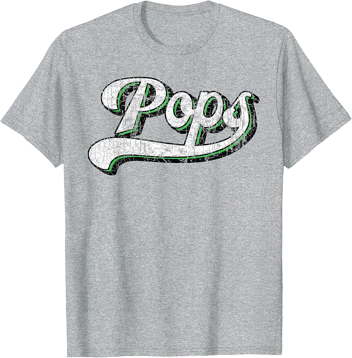 Vintage Pops T-Shirt Retro Baseball Graphic Tee for Dad