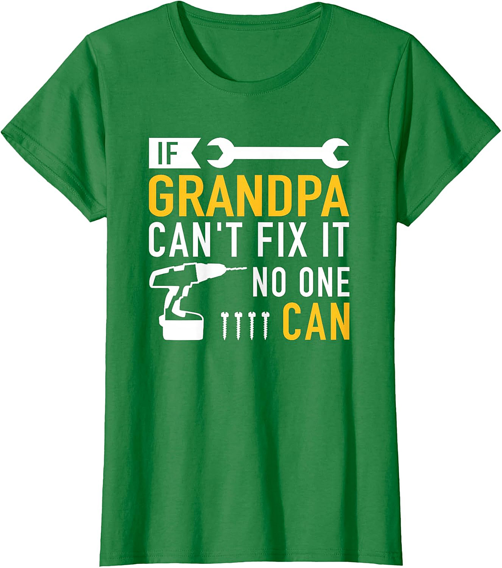  If Grandpa Can't Fix It T-Shirt | Funny Handy Grandpa Tee