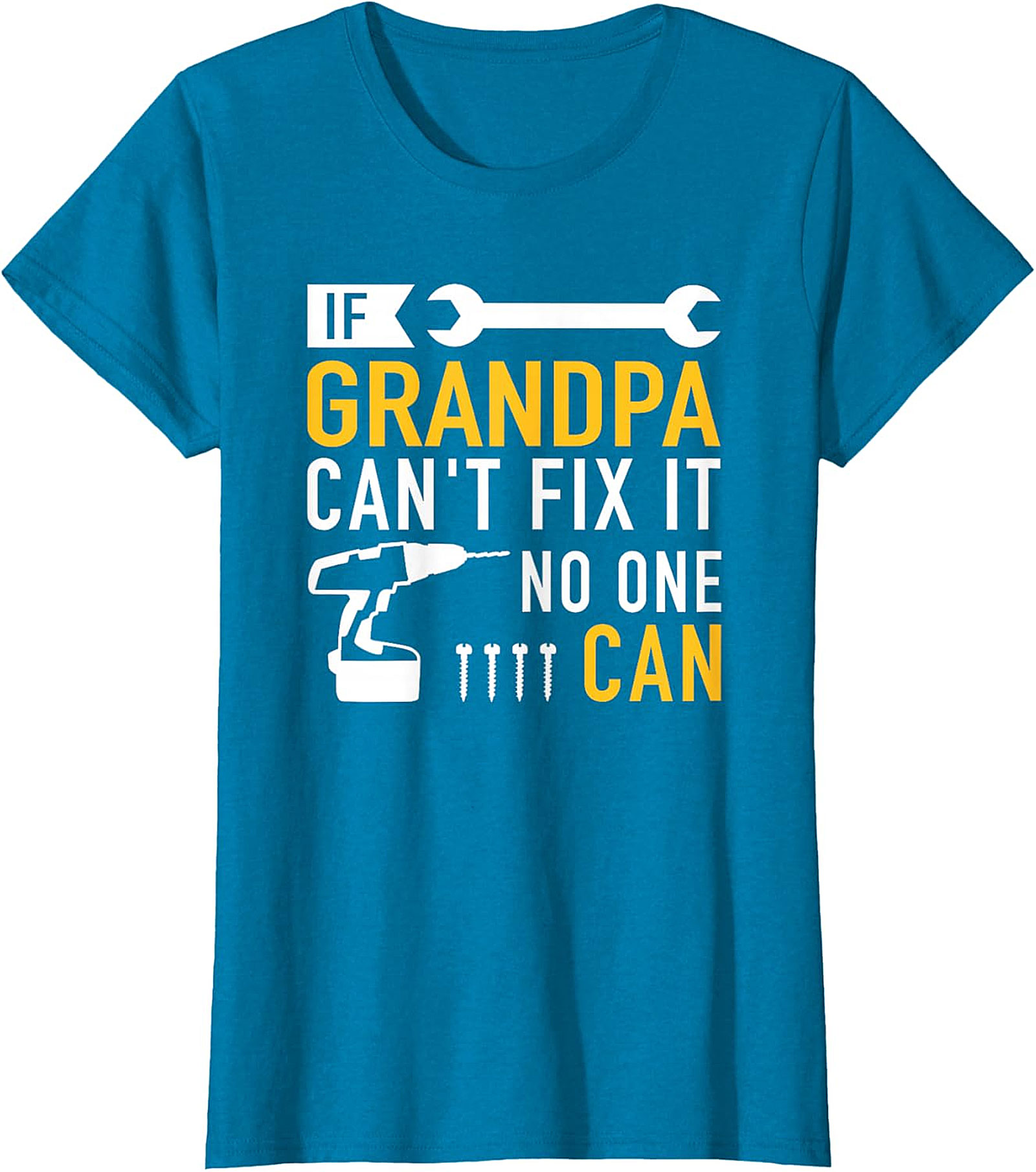  If Grandpa Can't Fix It T-Shirt | Funny Handy Grandpa Tee