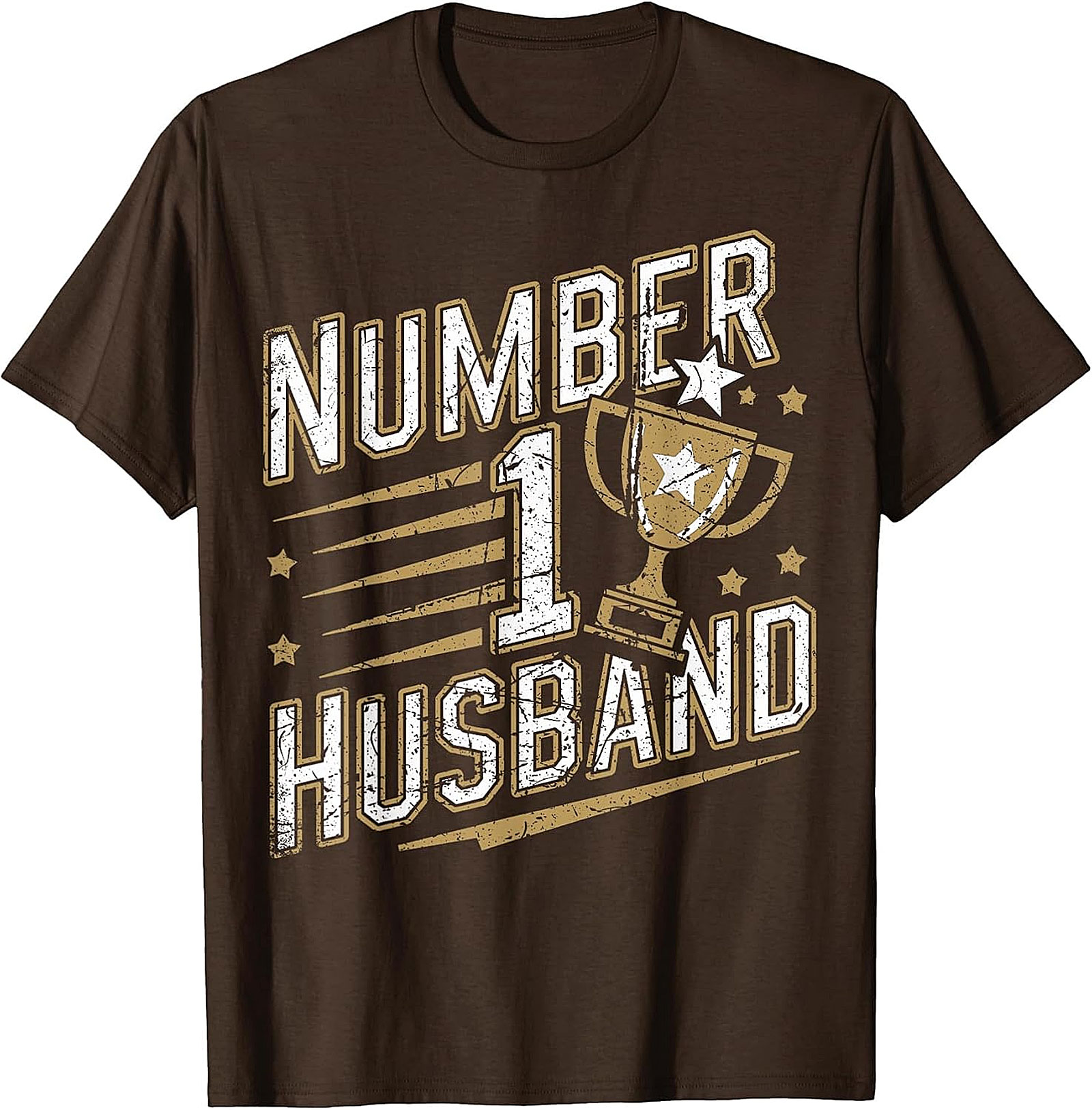 Number 1 Husband T-Shirt | Funny Trophy Graphic Tee