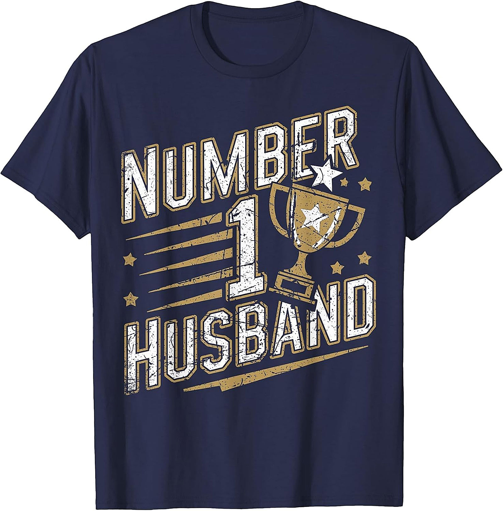 Number 1 Husband T-Shirt | Funny Trophy Graphic Tee