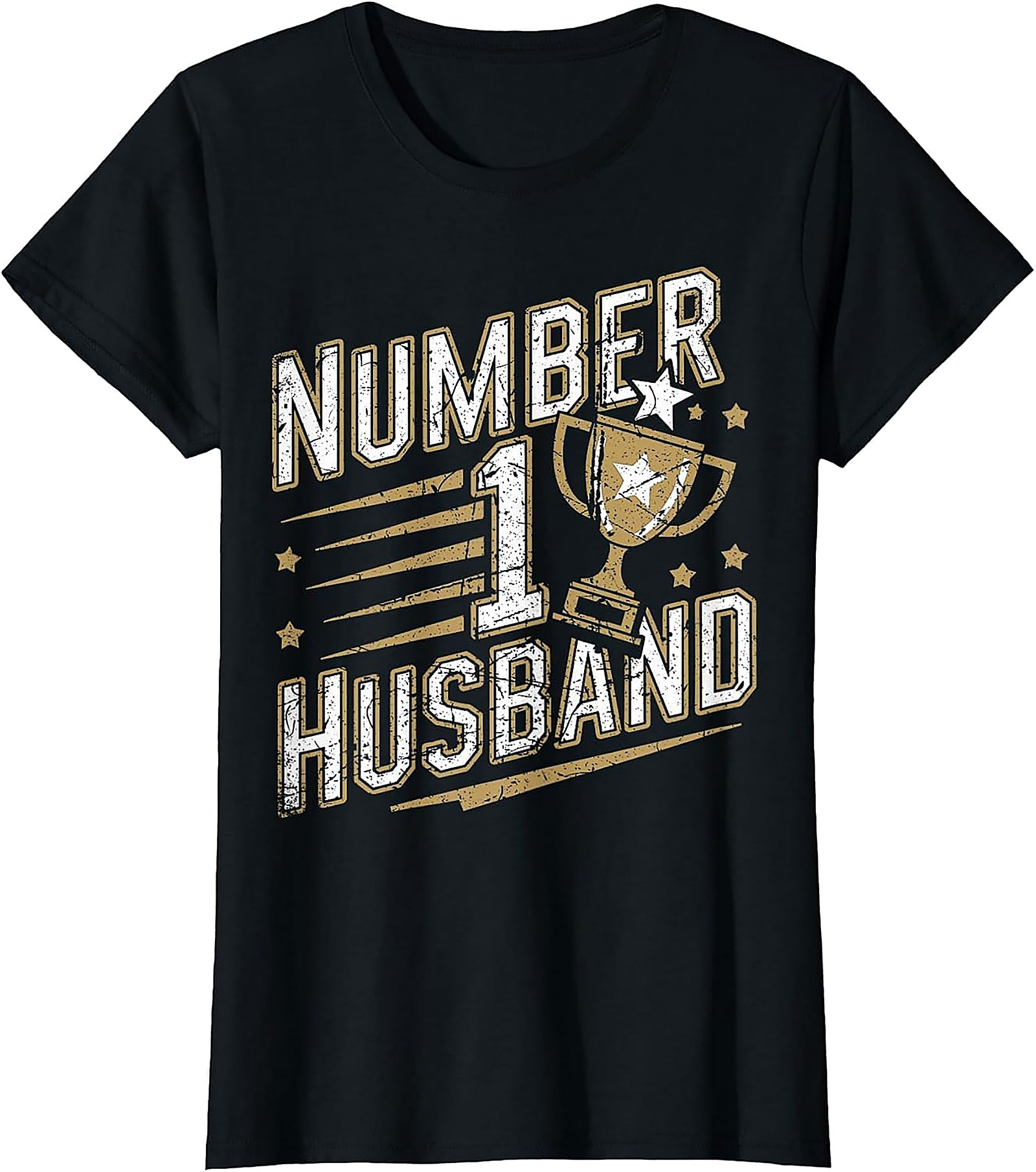 Number 1 Husband T-Shirt | Funny Trophy Graphic Tee