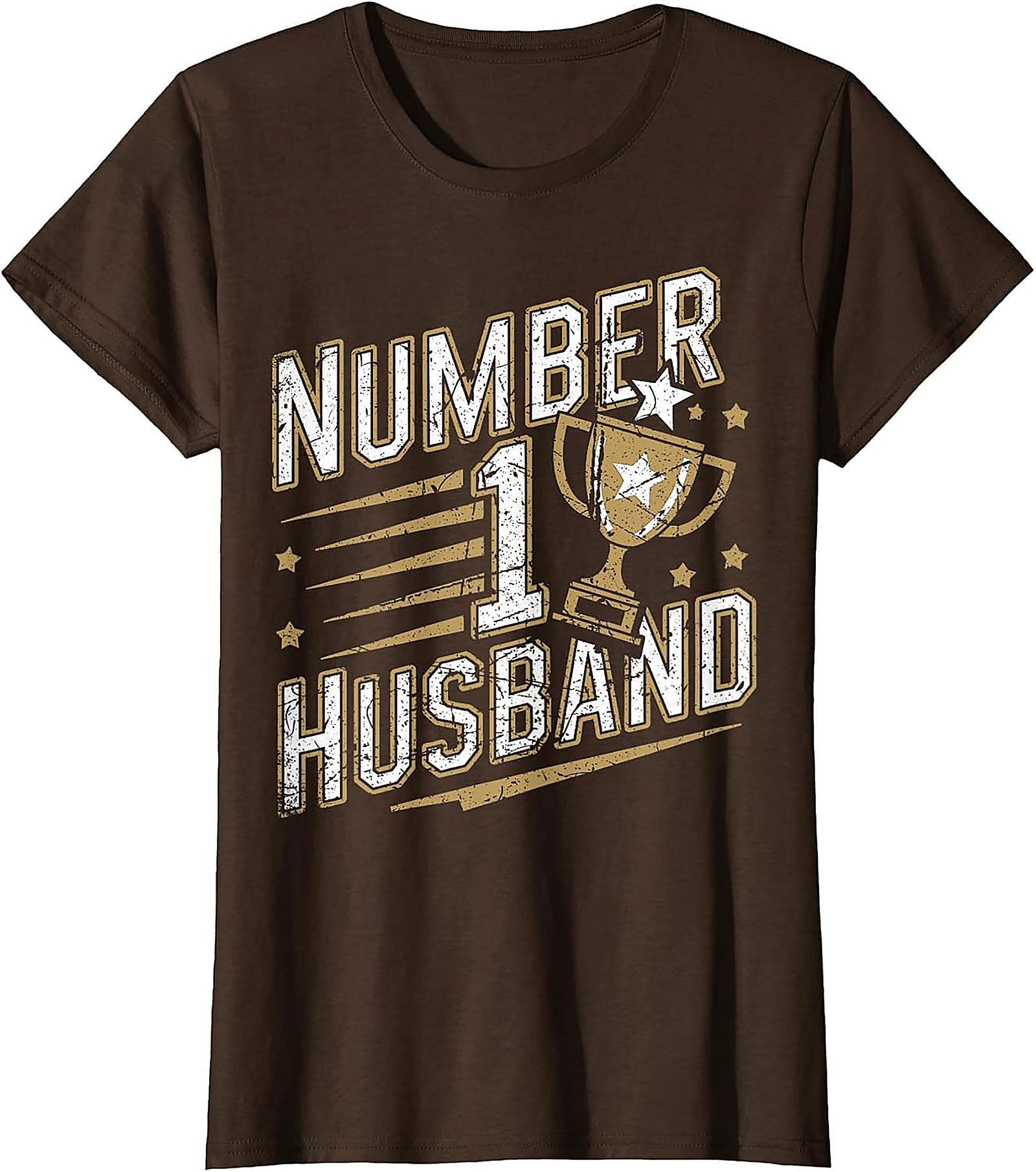 Number 1 Husband T-Shirt | Funny Trophy Graphic Tee