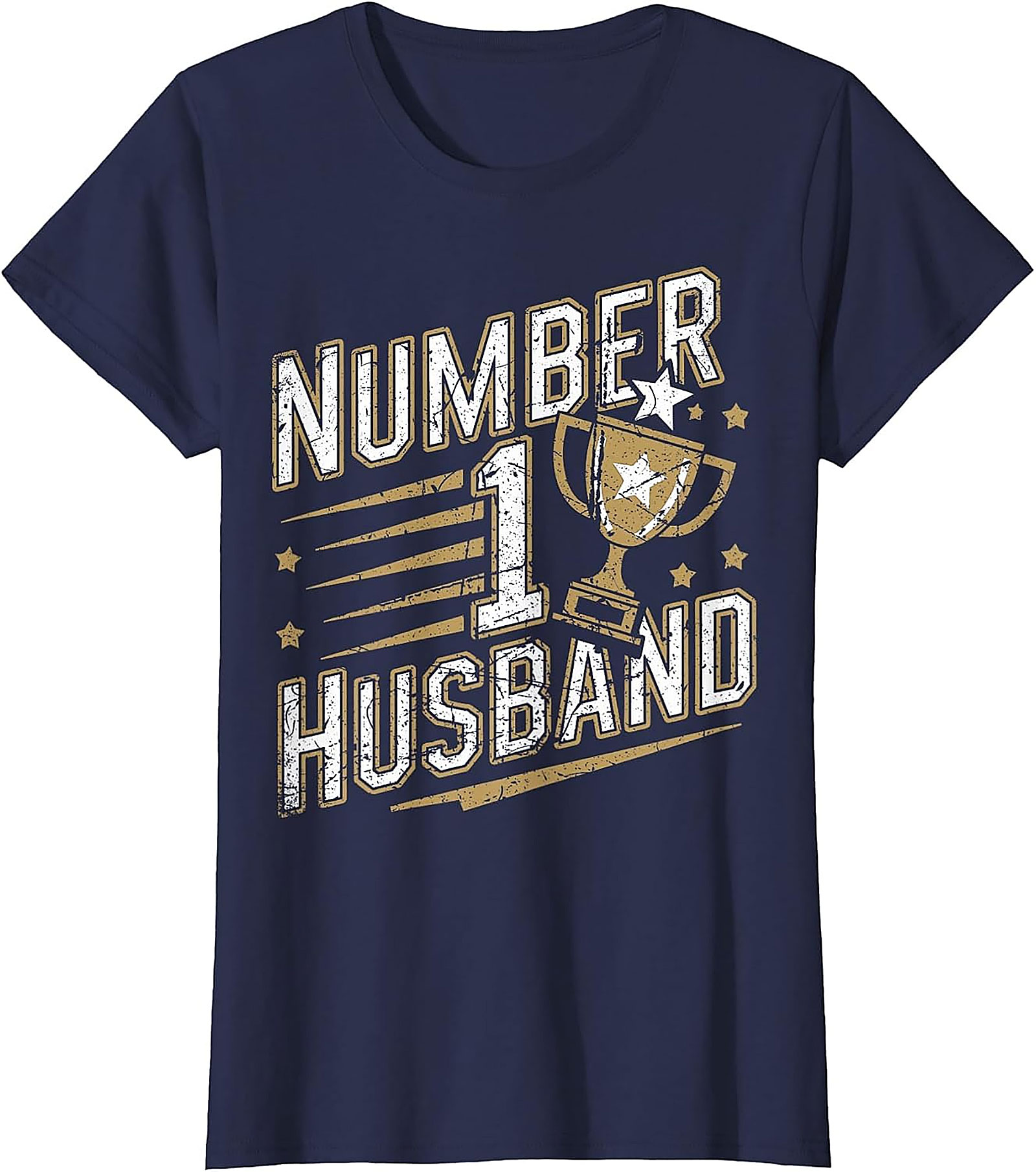 Number 1 Husband T-Shirt | Funny Trophy Graphic Tee