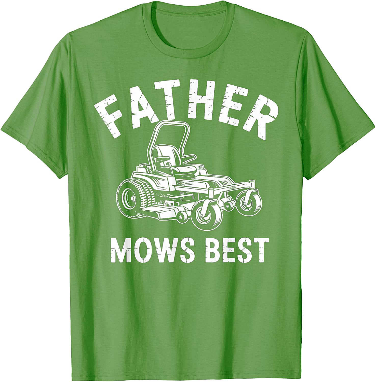  Father Mows Best T-Shirt Funny Lawn Mower Dad Tee