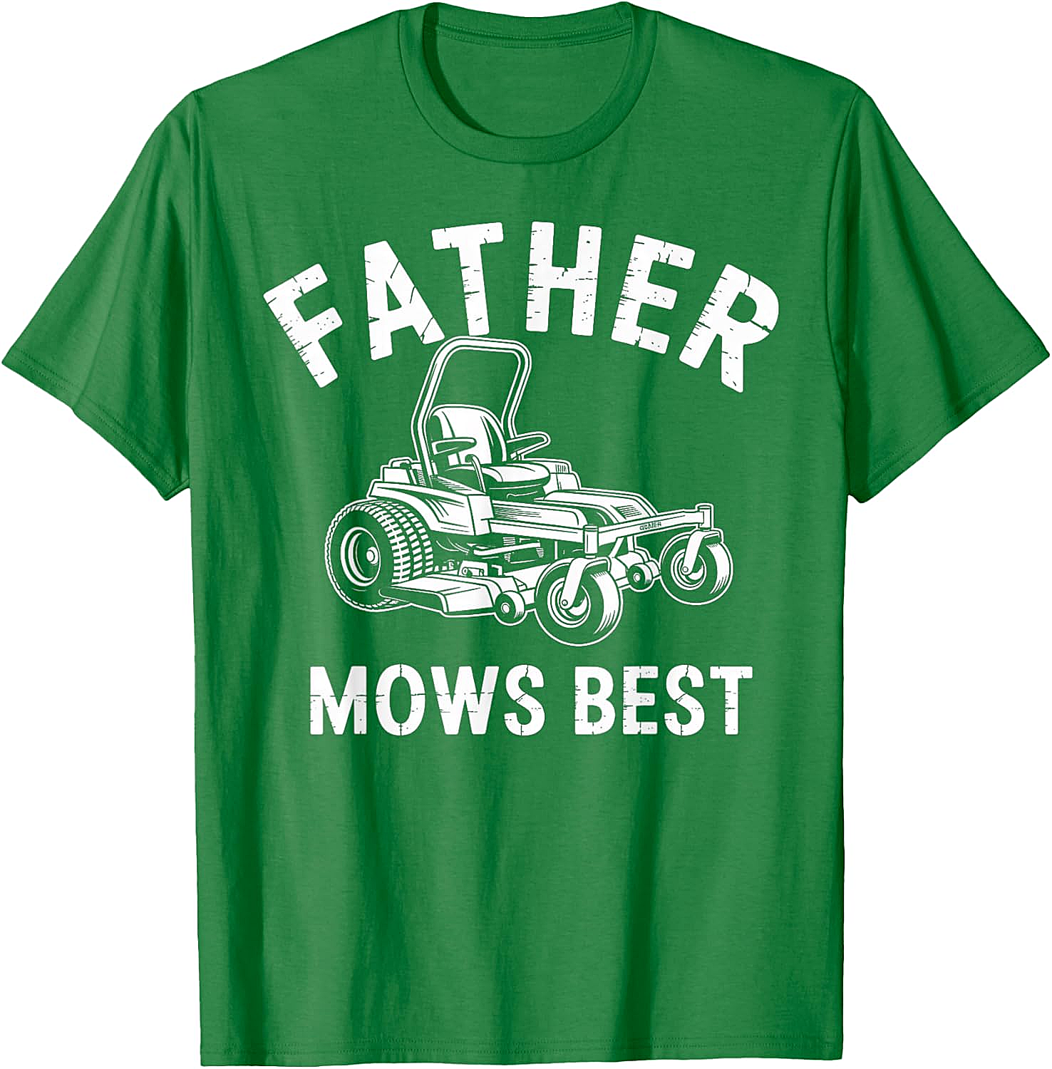 Father Mows Best T-Shirt Funny Lawn Mower Dad Tee