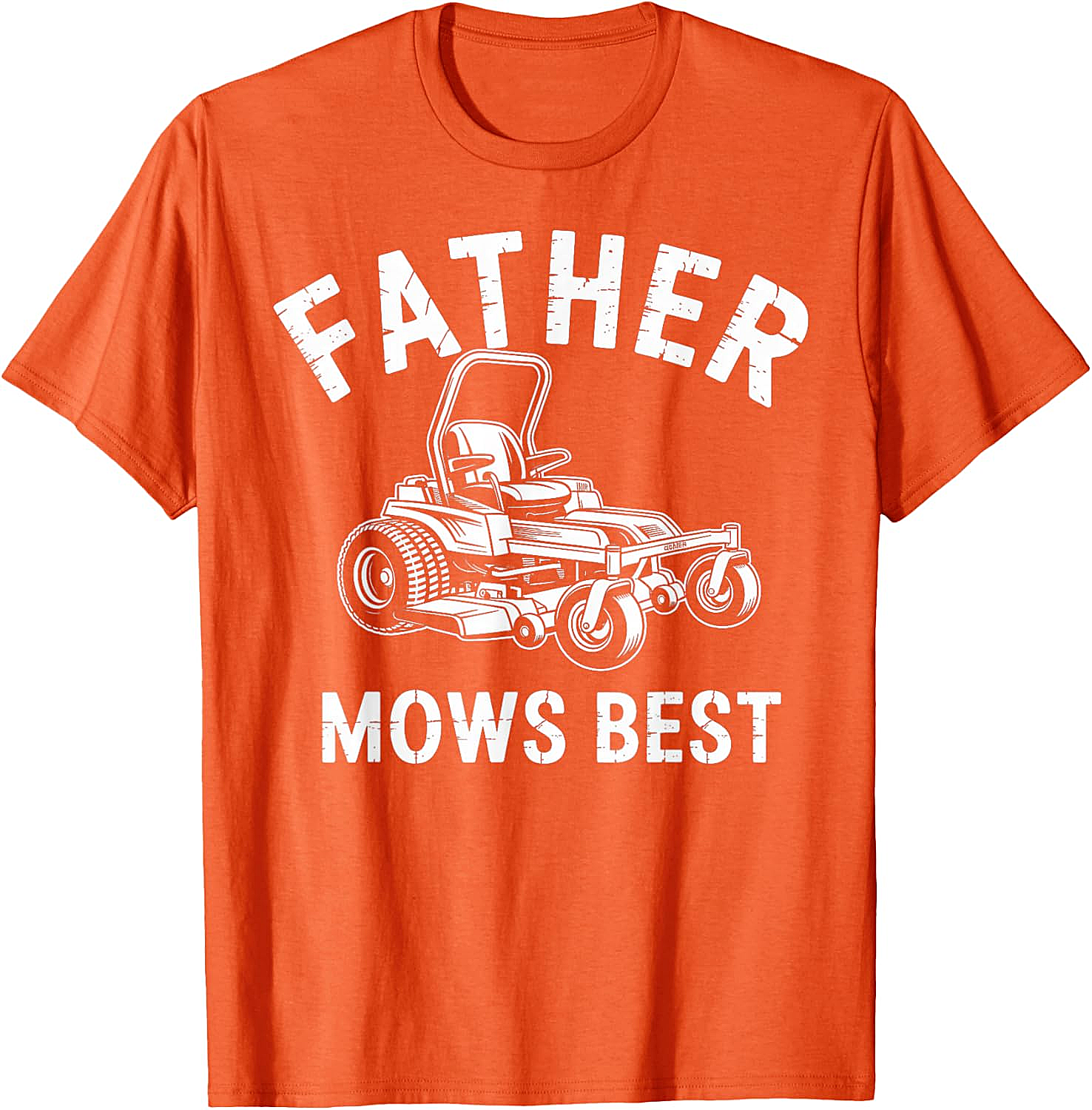  Father Mows Best T-Shirt Funny Lawn Mower Dad Tee