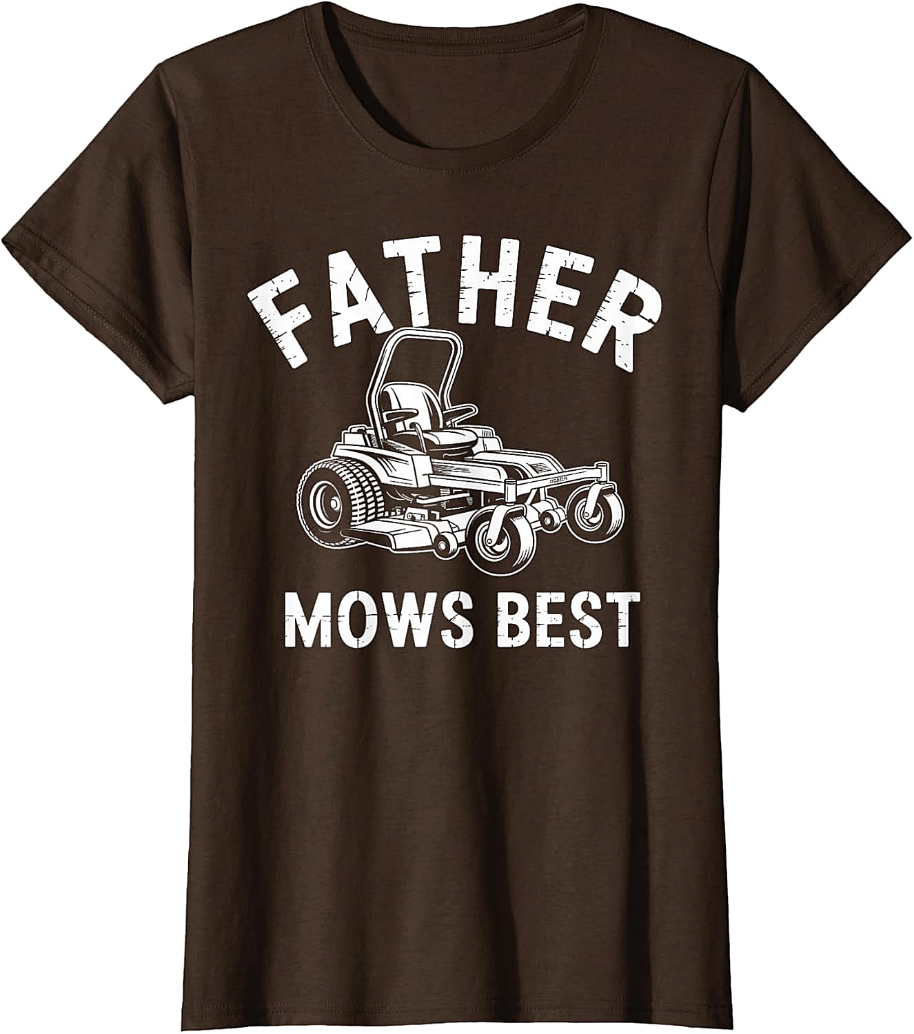  Father Mows Best T-Shirt Funny Lawn Mower Dad Tee