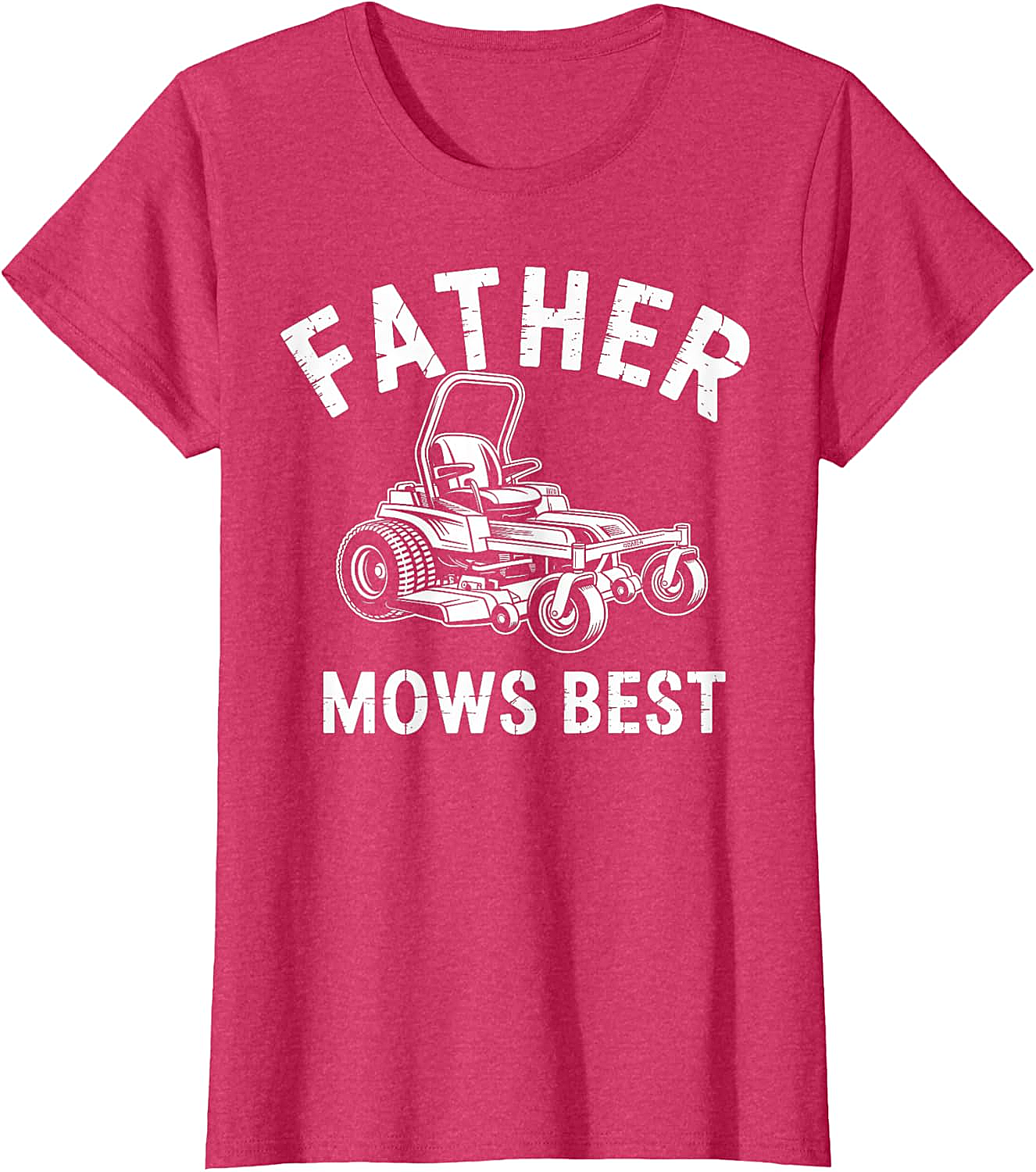  Father Mows Best T-Shirt Funny Lawn Mower Dad Tee