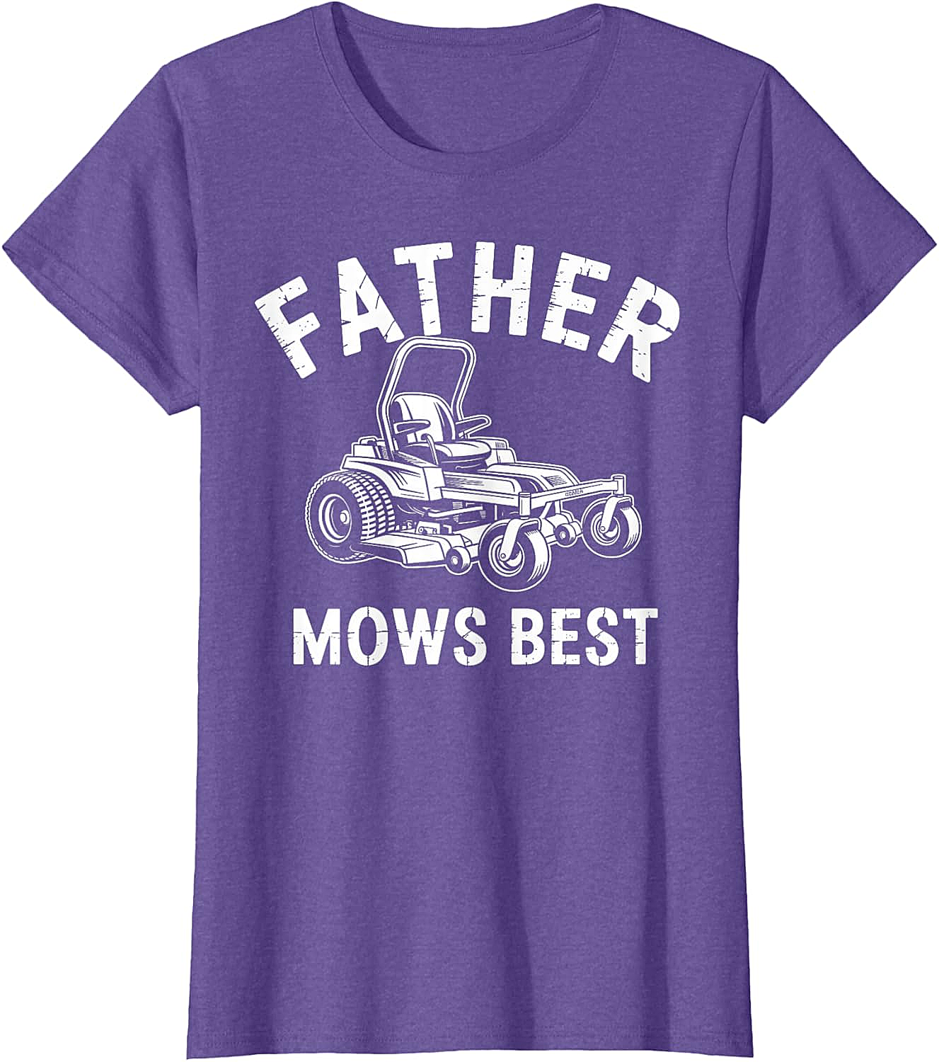  Father Mows Best T-Shirt Funny Lawn Mower Dad Tee