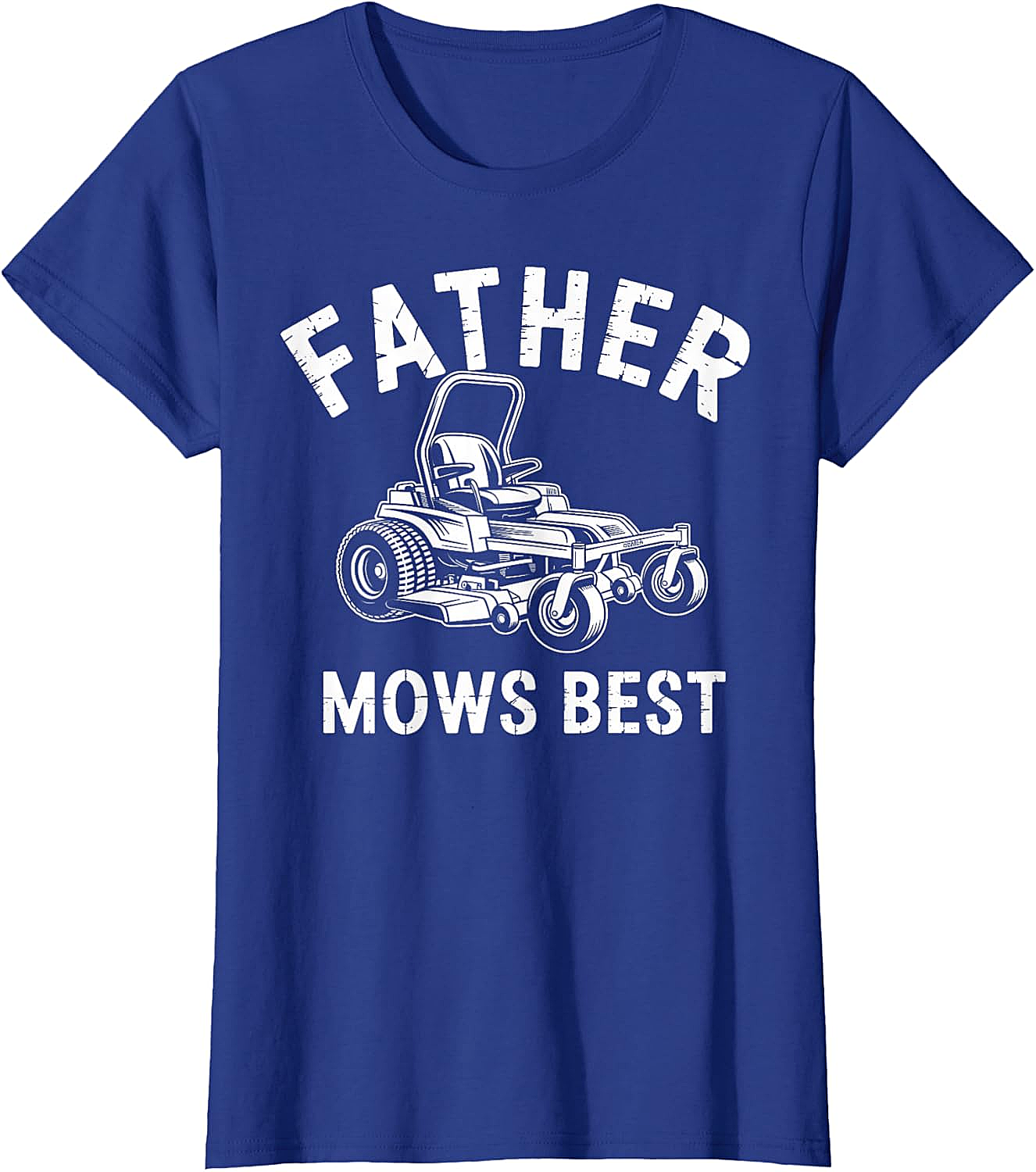  Father Mows Best T-Shirt Funny Lawn Mower Dad Tee