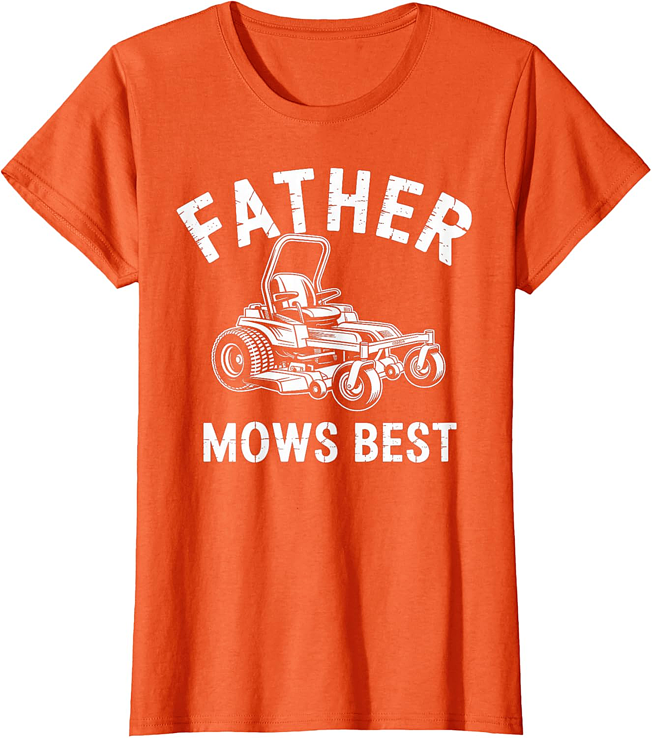  Father Mows Best T-Shirt Funny Lawn Mower Dad Tee