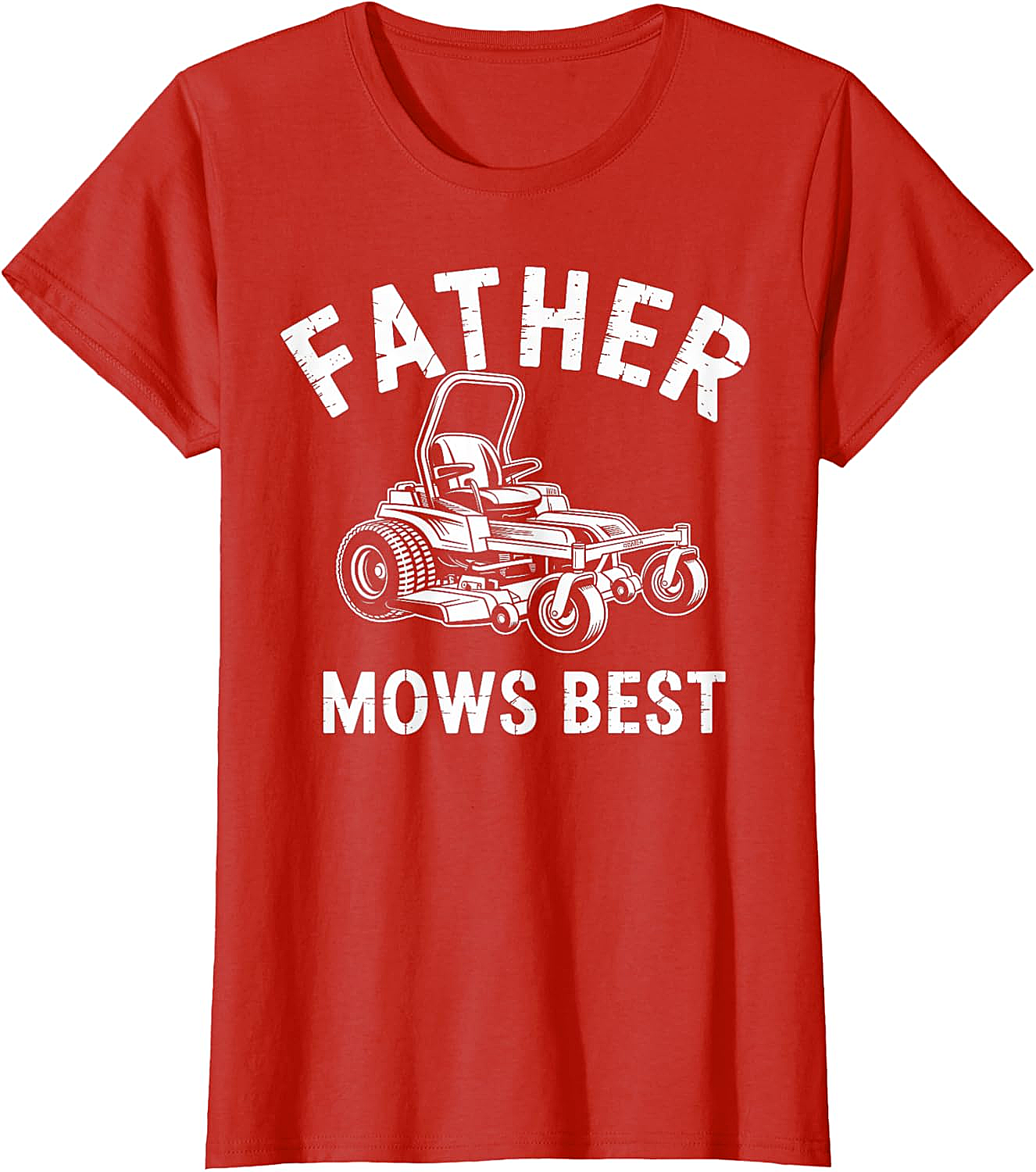  Father Mows Best T-Shirt Funny Lawn Mower Dad Tee