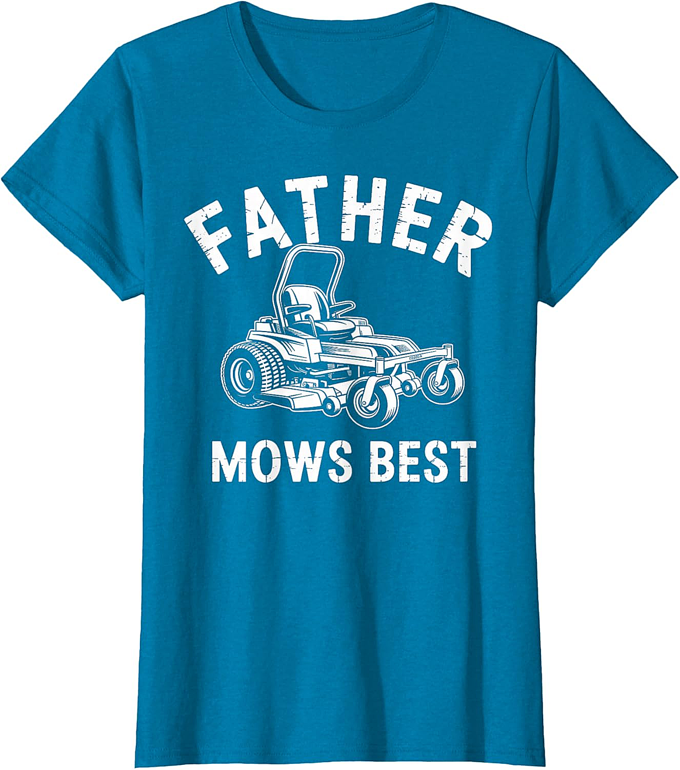  Father Mows Best T-Shirt Funny Lawn Mower Dad Tee
