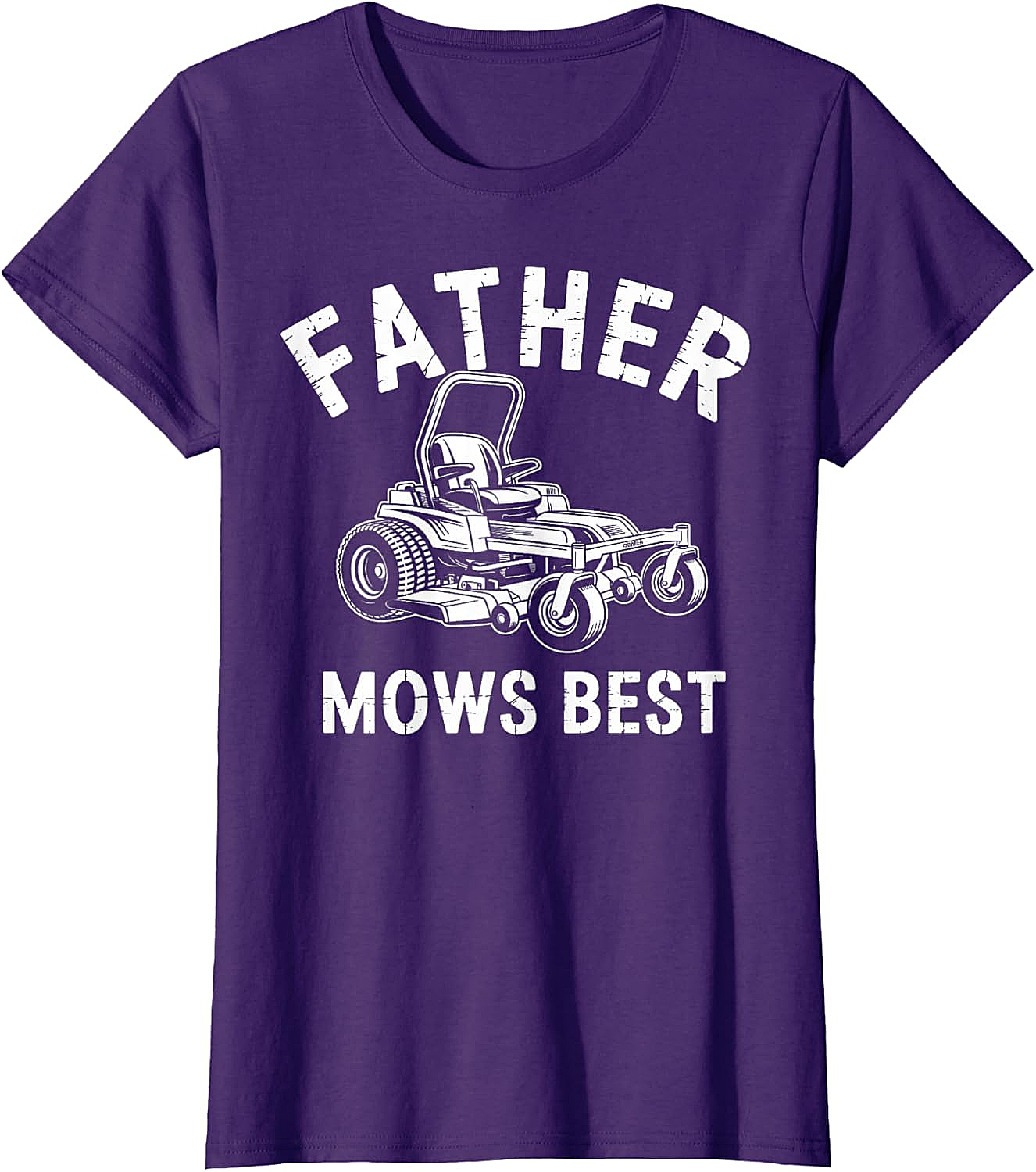  Father Mows Best T-Shirt Funny Lawn Mower Dad Tee