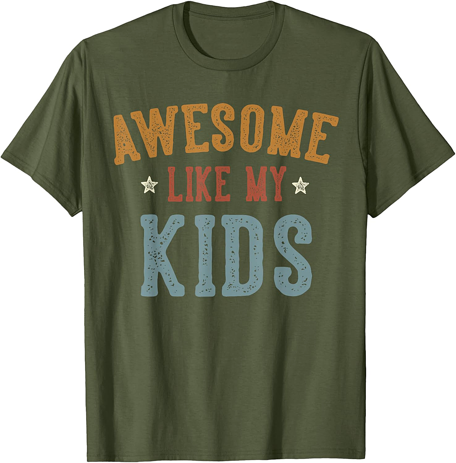Awesome Like My Kids T-Shirt Funny Retro Parent Tee