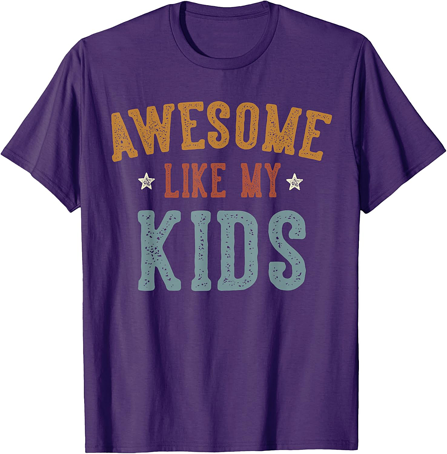 Awesome Like My Kids T-Shirt Funny Retro Parent Tee