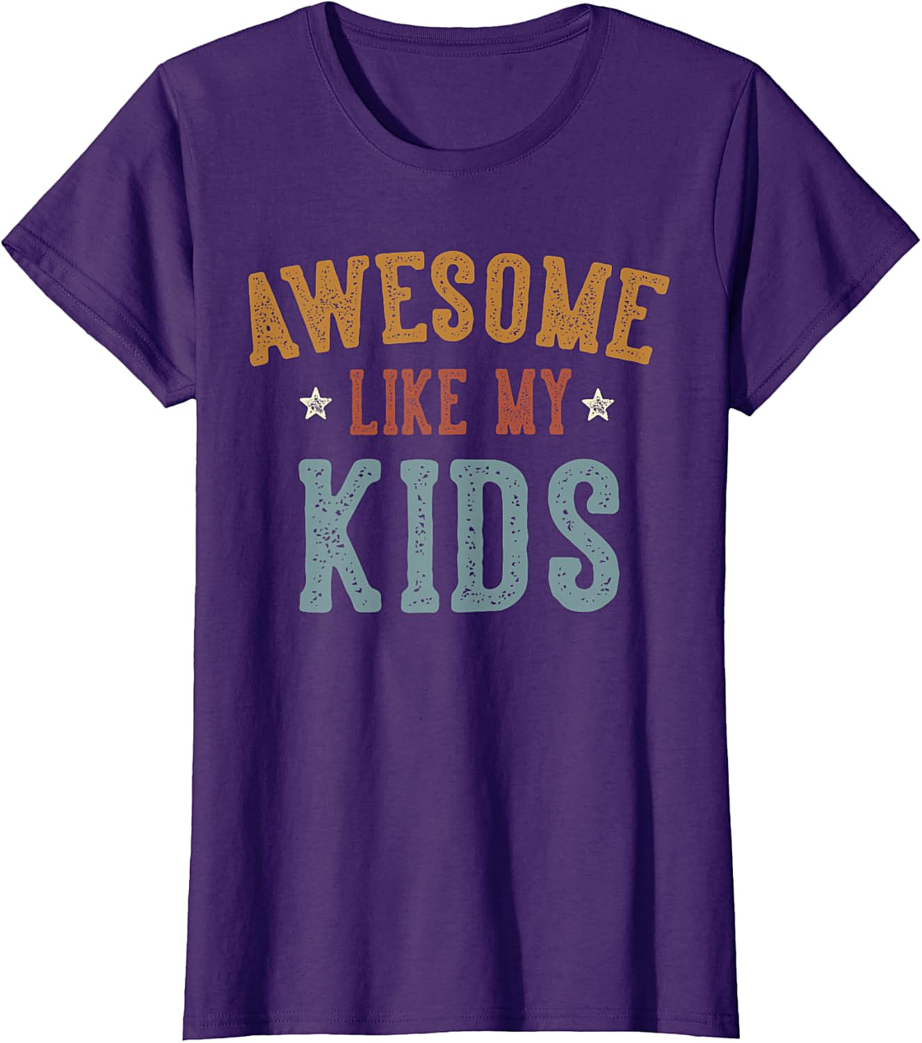 Awesome Like My Kids T-Shirt Funny Retro Parent Tee