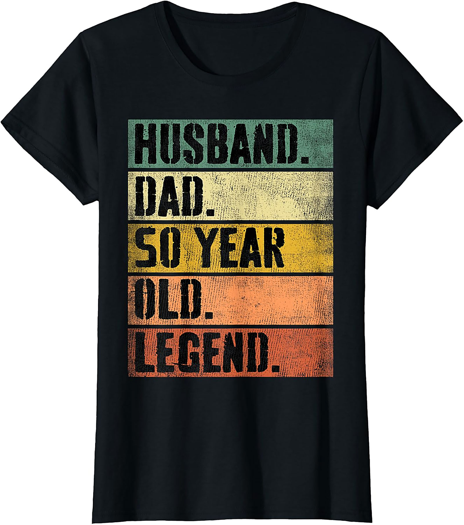 Husband Dad 50 Year Old Legend T-Shirt | Retro 50th Gift