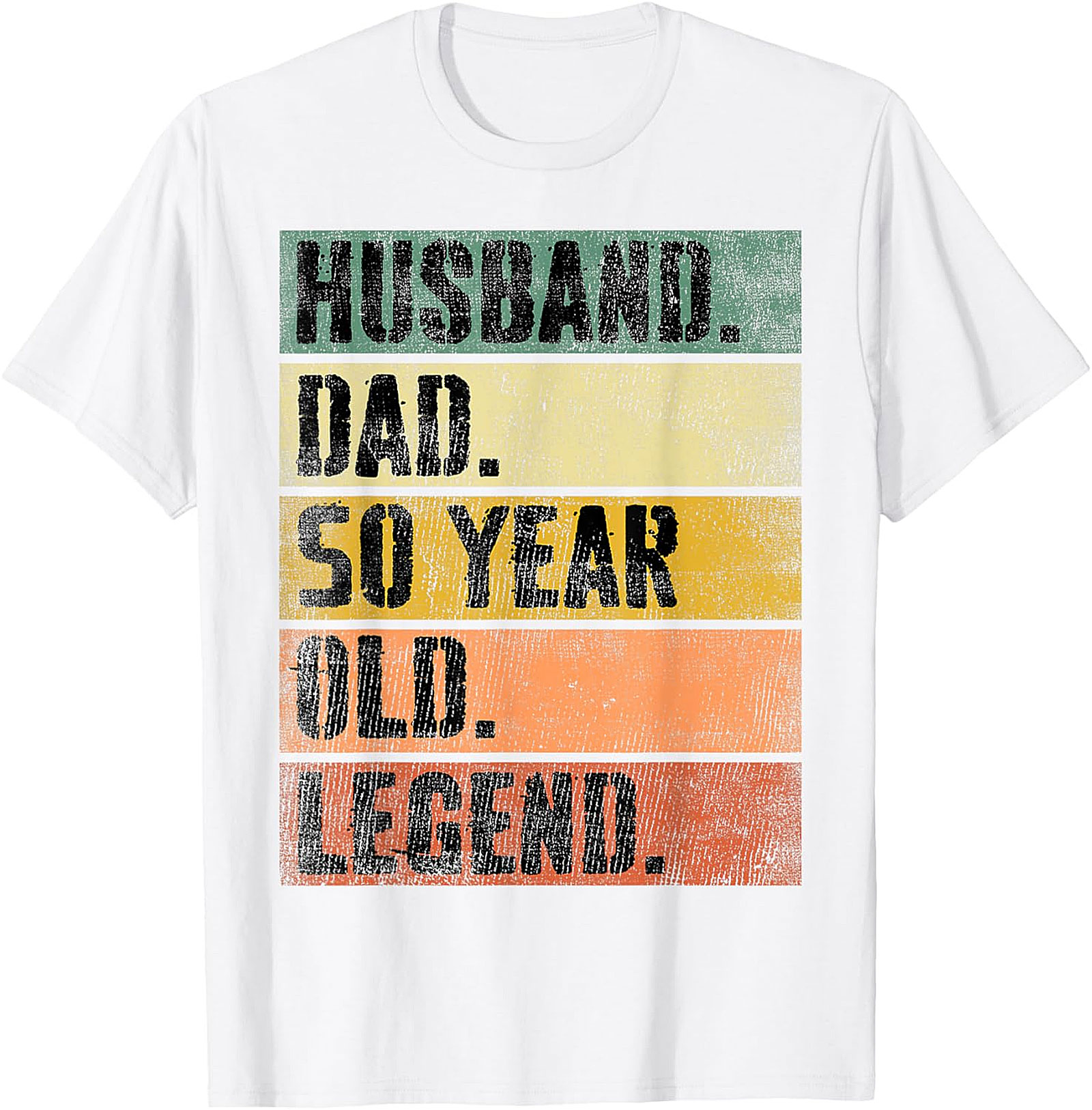 Husband Dad 50 Year Old Legend T-Shirt | Retro 50th Gift