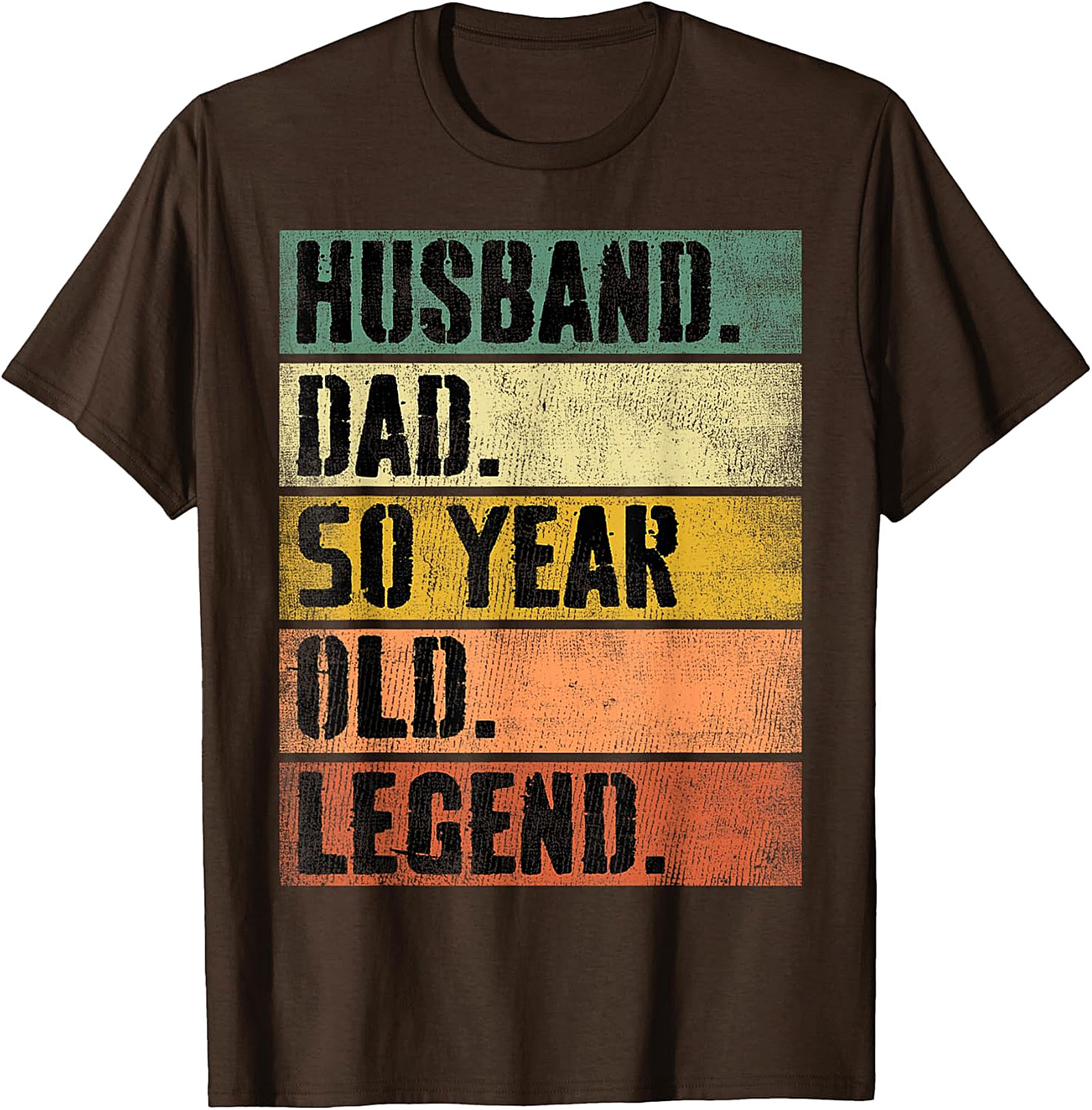 Husband Dad 50 Year Old Legend T-Shirt | Retro 50th Gift