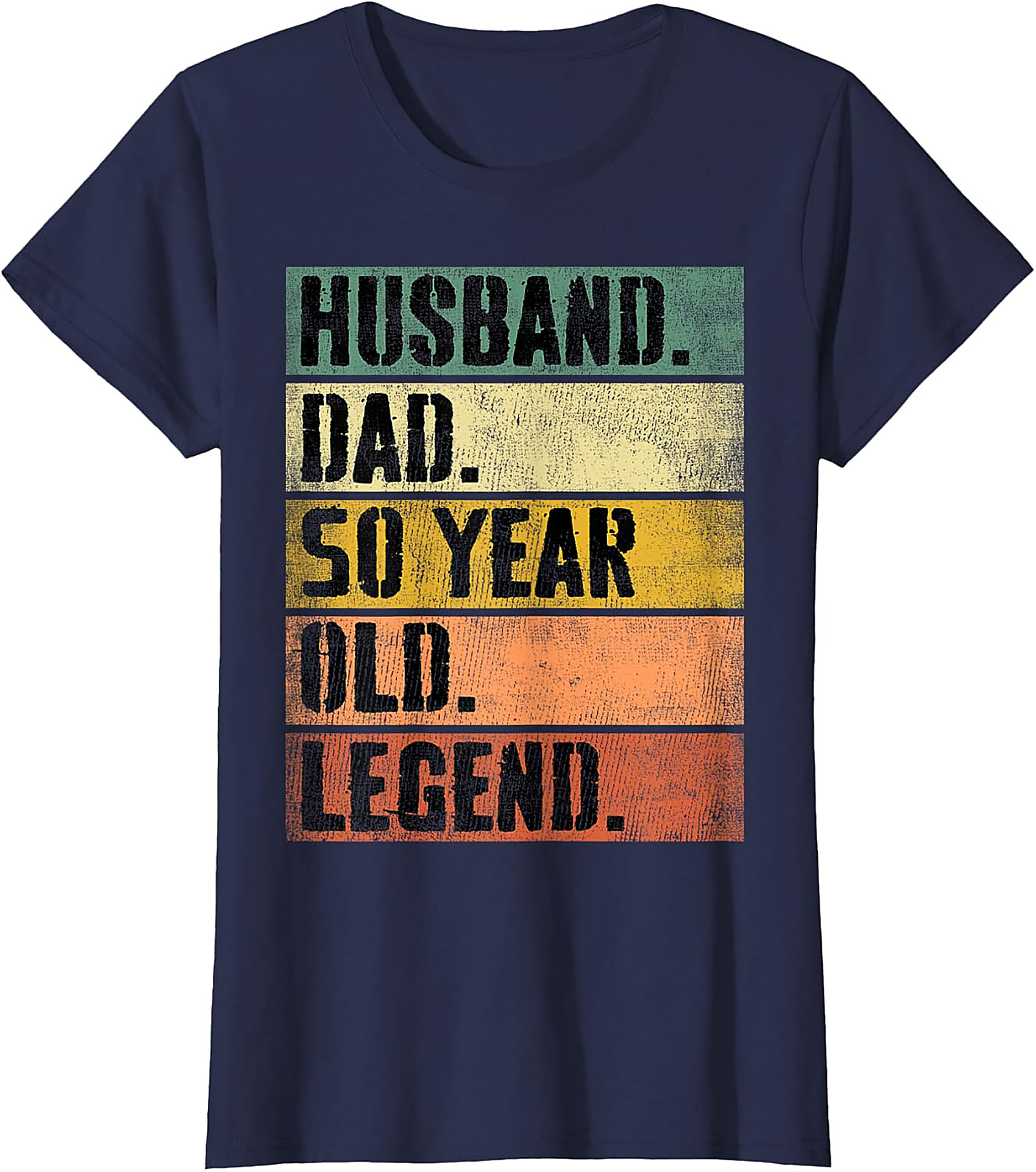 Husband Dad 50 Year Old Legend T-Shirt | Retro 50th Gift
