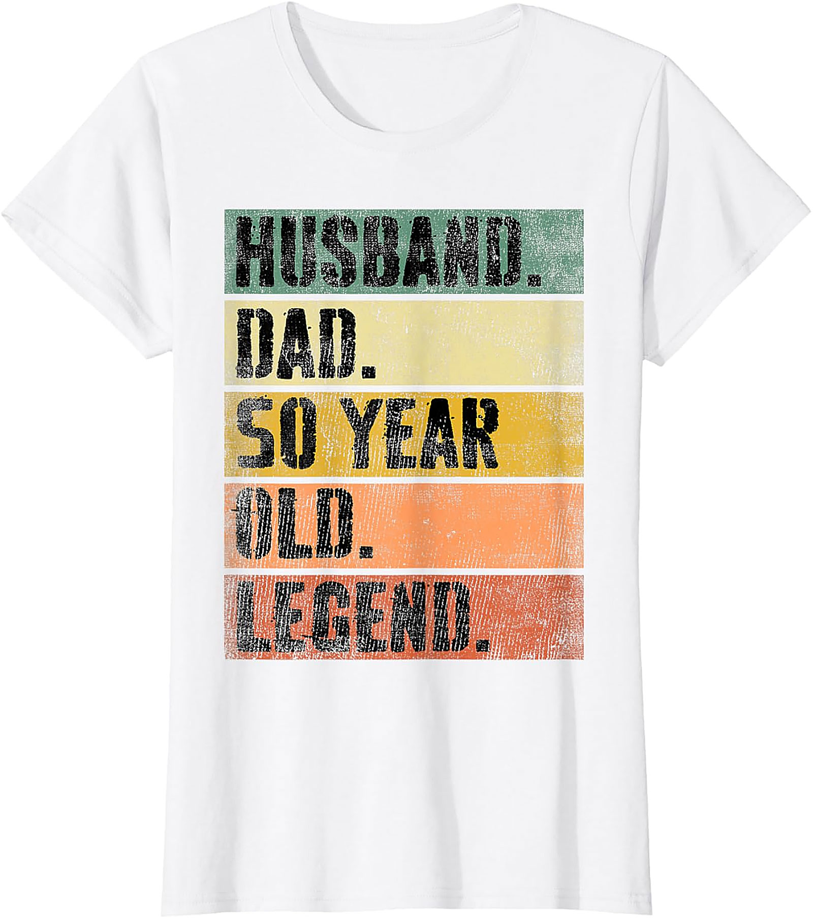 Husband Dad 50 Year Old Legend T-Shirt | Retro 50th Gift