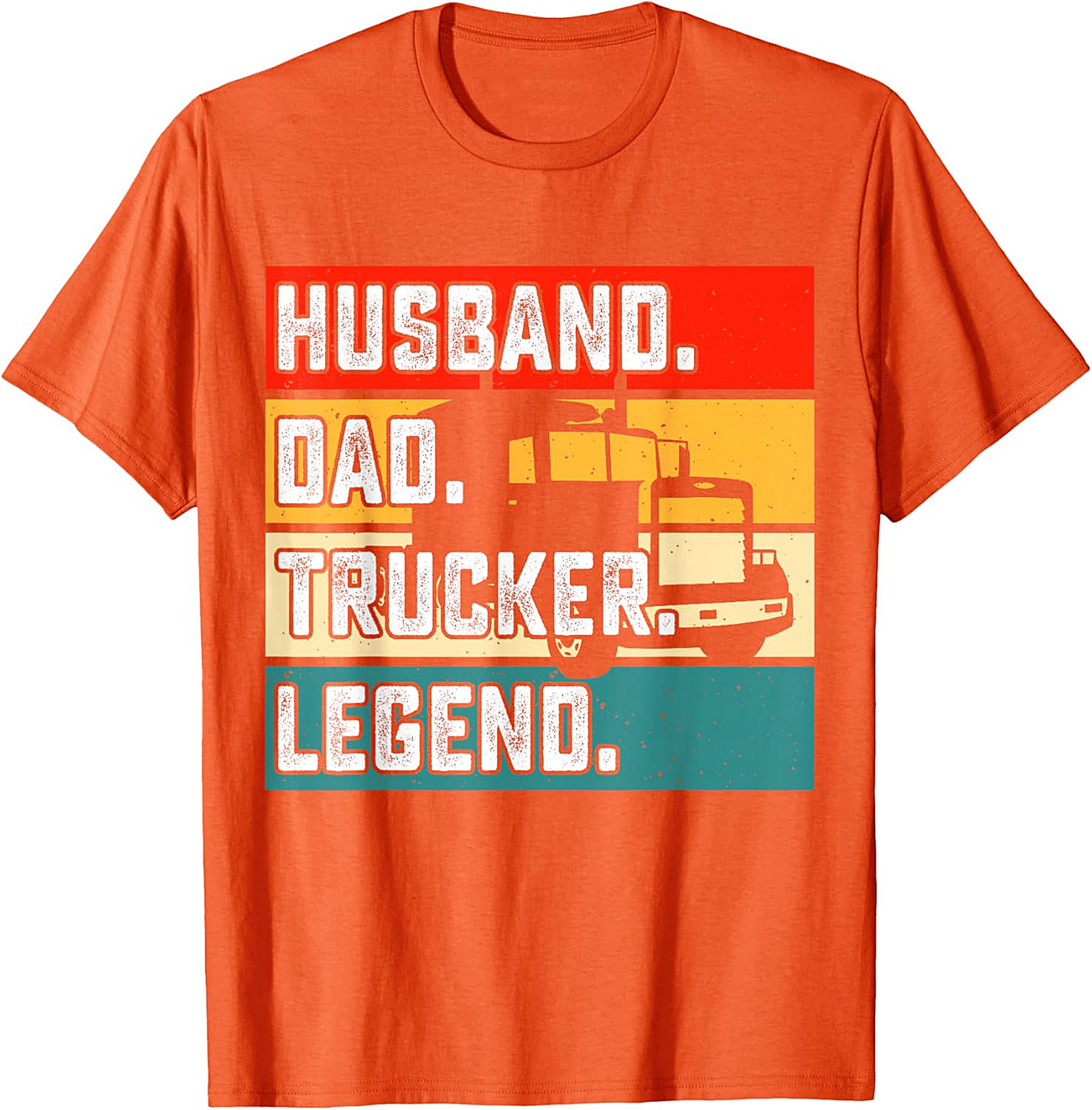 Husband Dad Trucker Legend T-Shirt | Retro Driver Tee