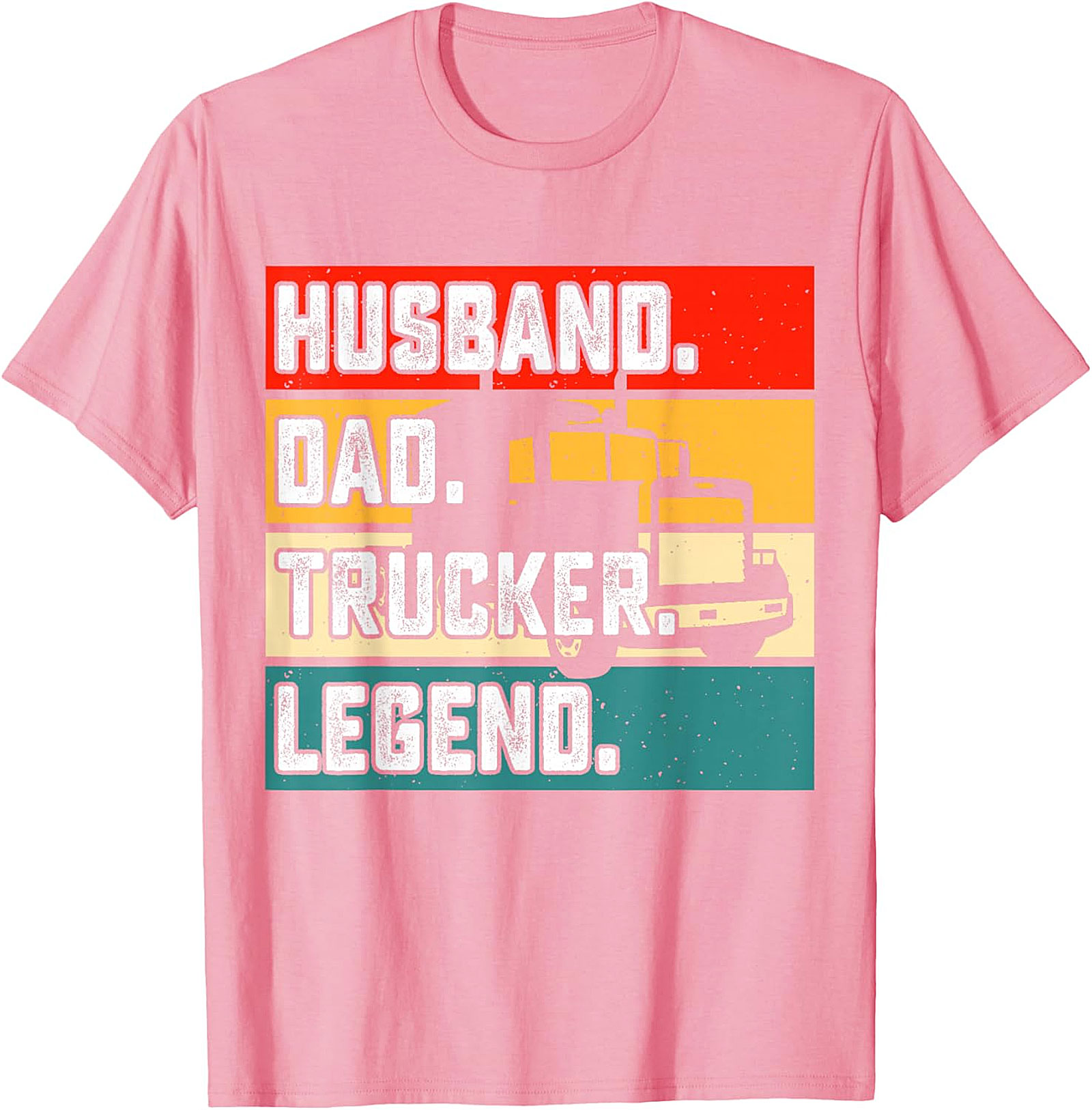 Husband Dad Trucker Legend T-Shirt | Retro Driver Tee