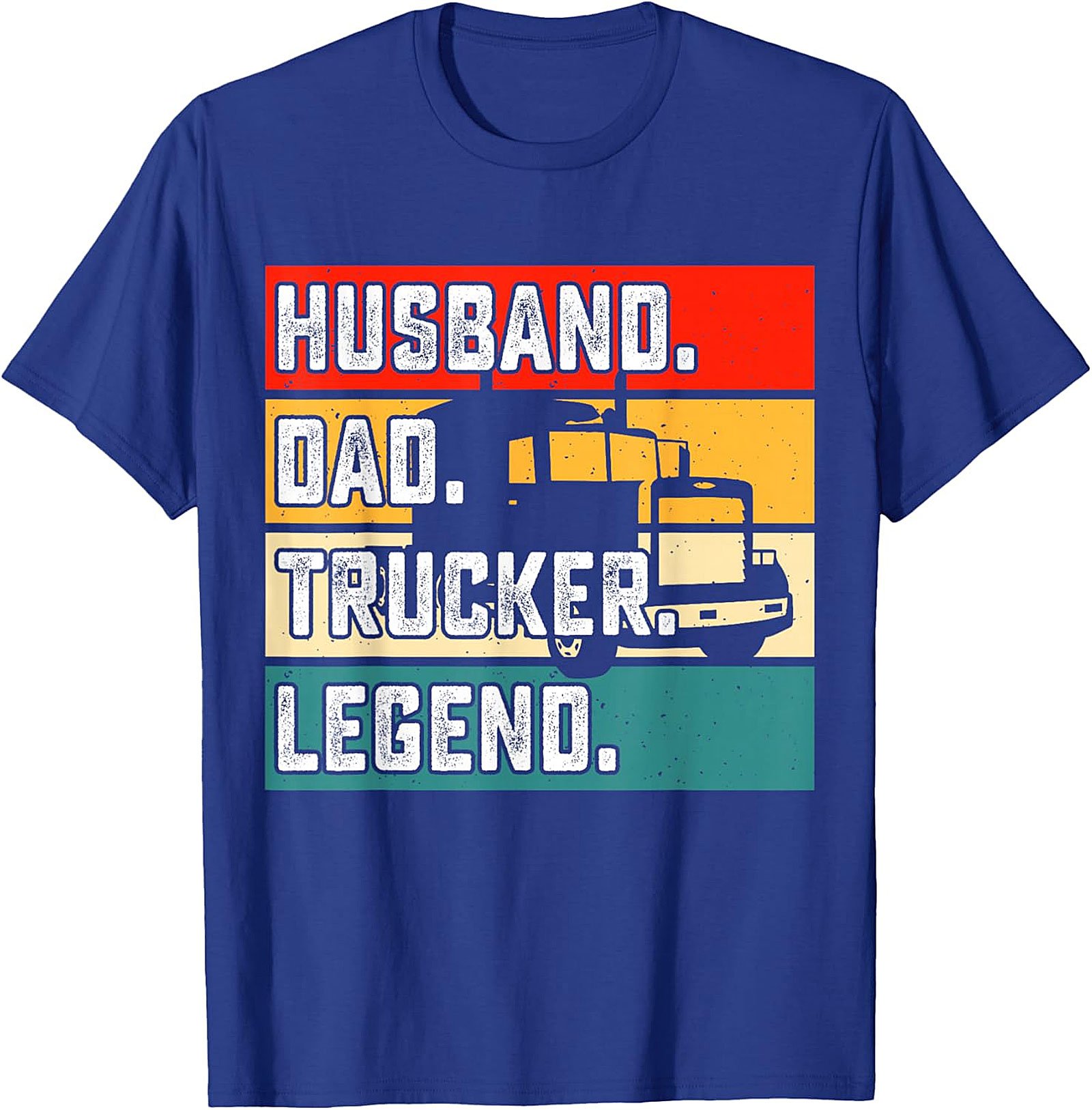 Husband Dad Trucker Legend T-Shirt | Retro Driver Tee