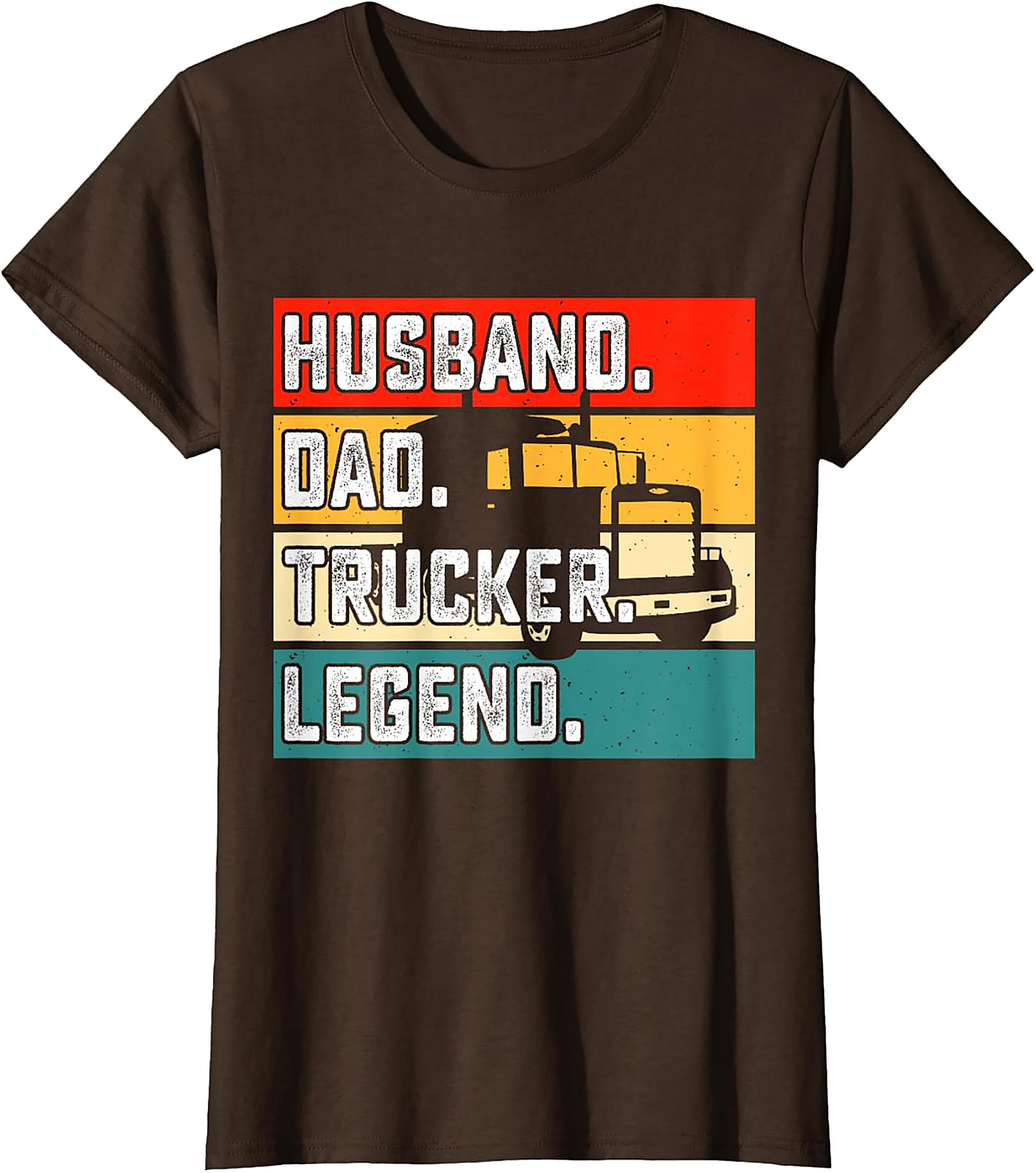 Husband Dad Trucker Legend T-Shirt | Retro Driver Tee