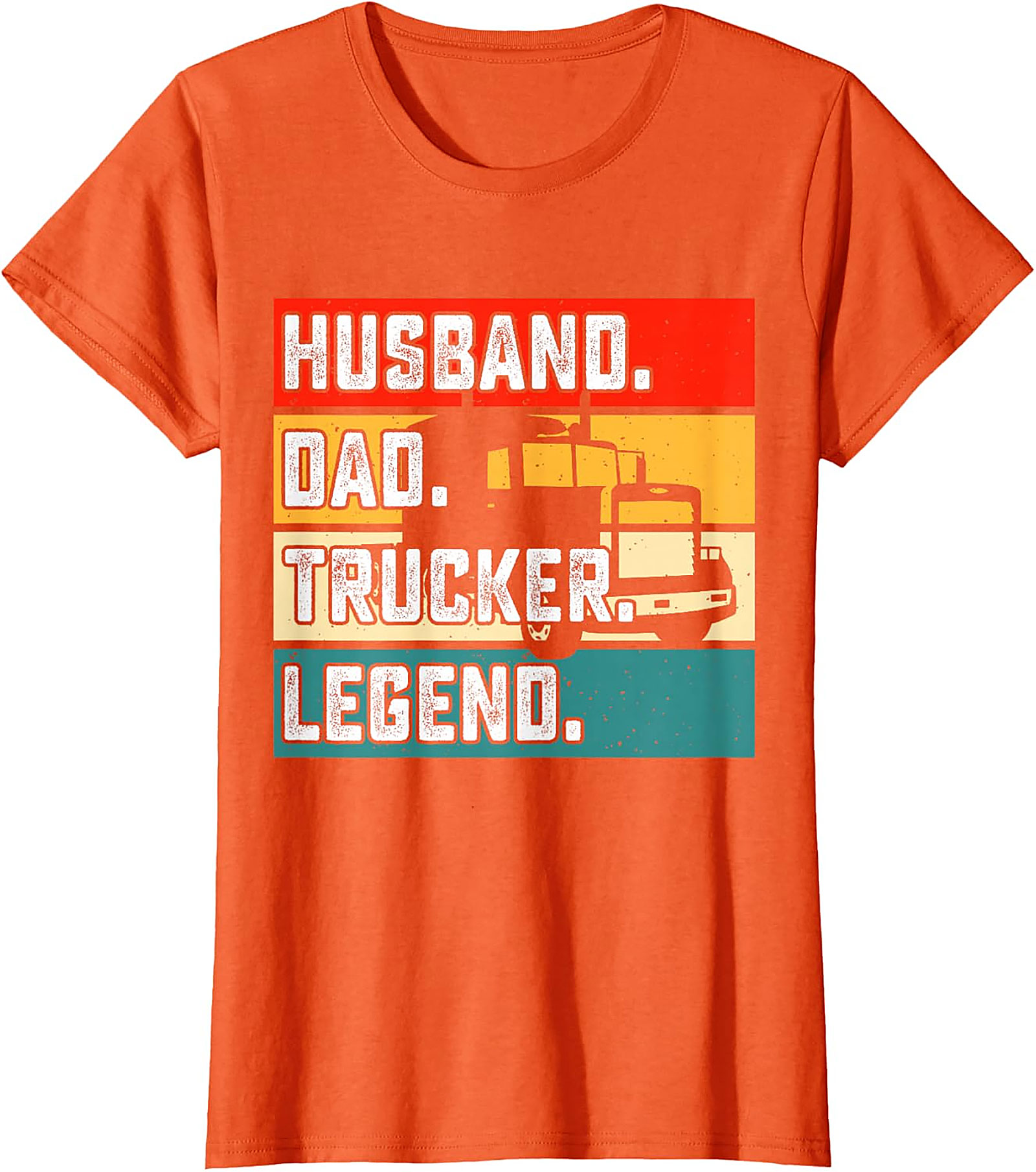 Husband Dad Trucker Legend T-Shirt | Retro Driver Tee