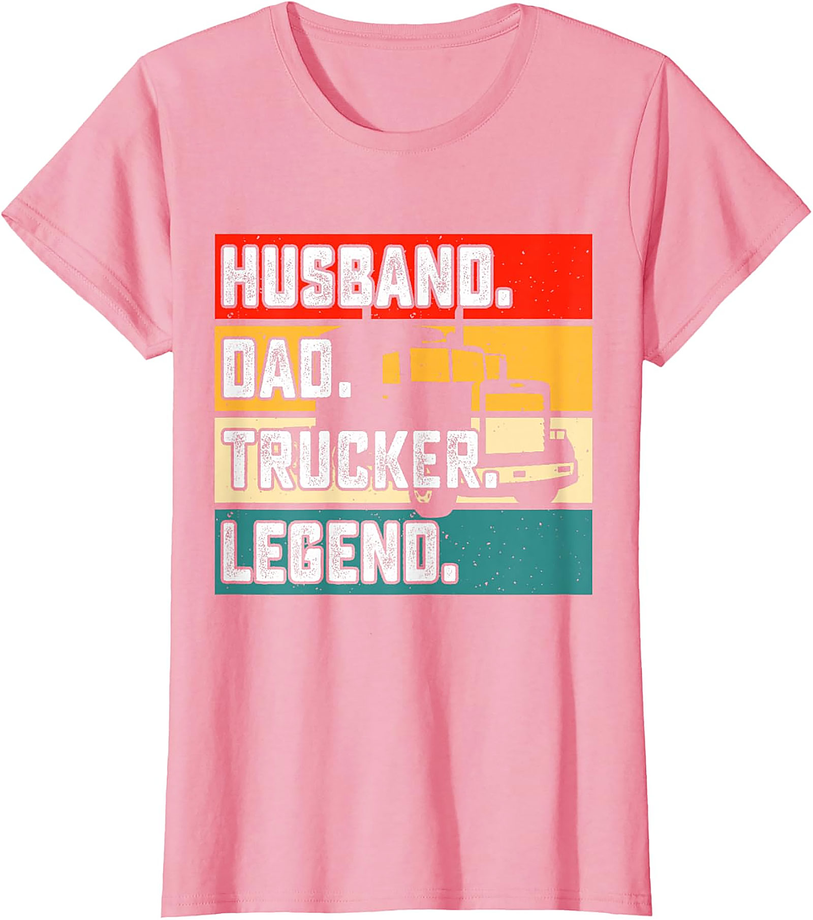 Husband Dad Trucker Legend T-Shirt | Retro Driver Tee