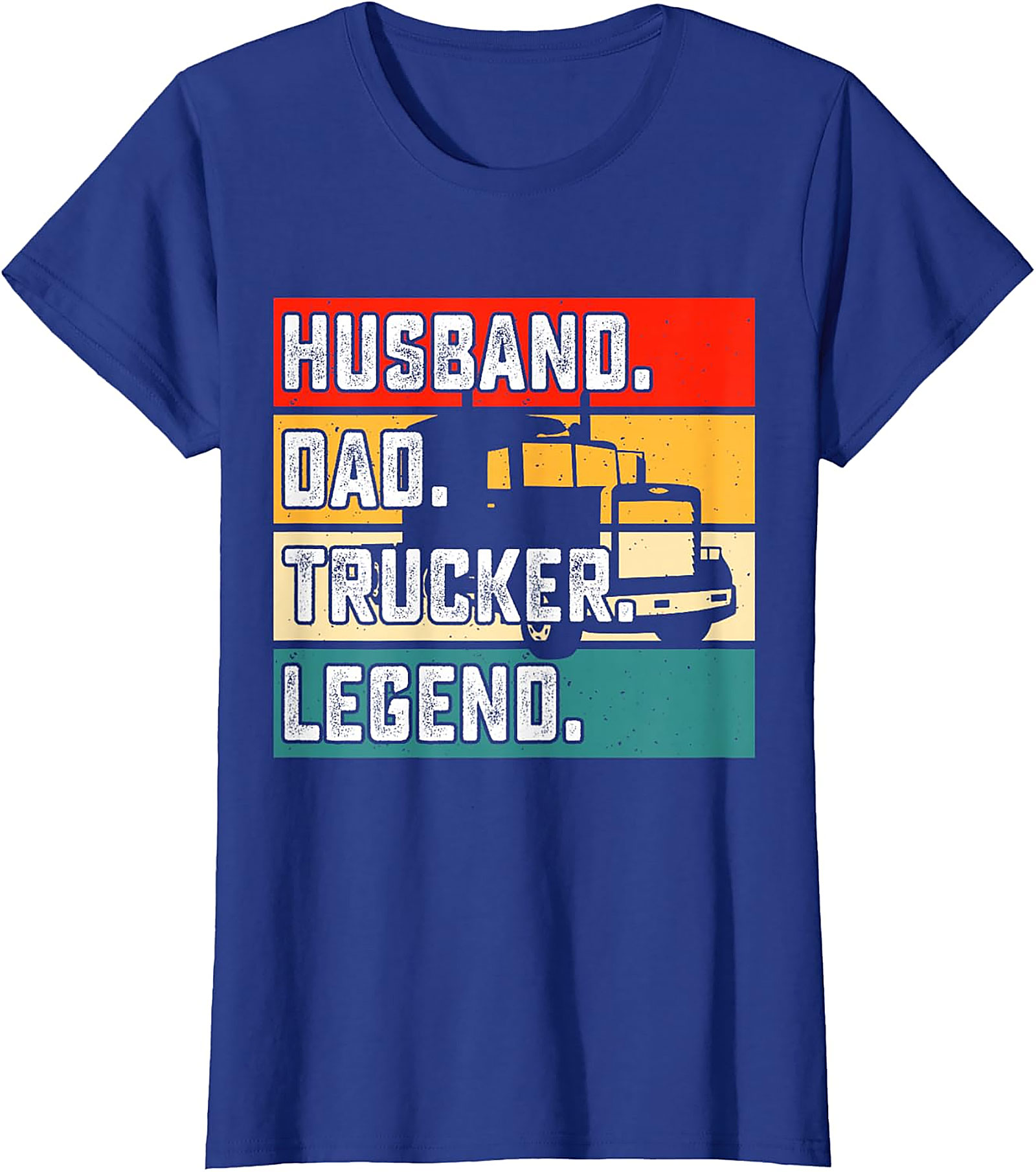 Husband Dad Trucker Legend T-Shirt | Retro Driver Tee