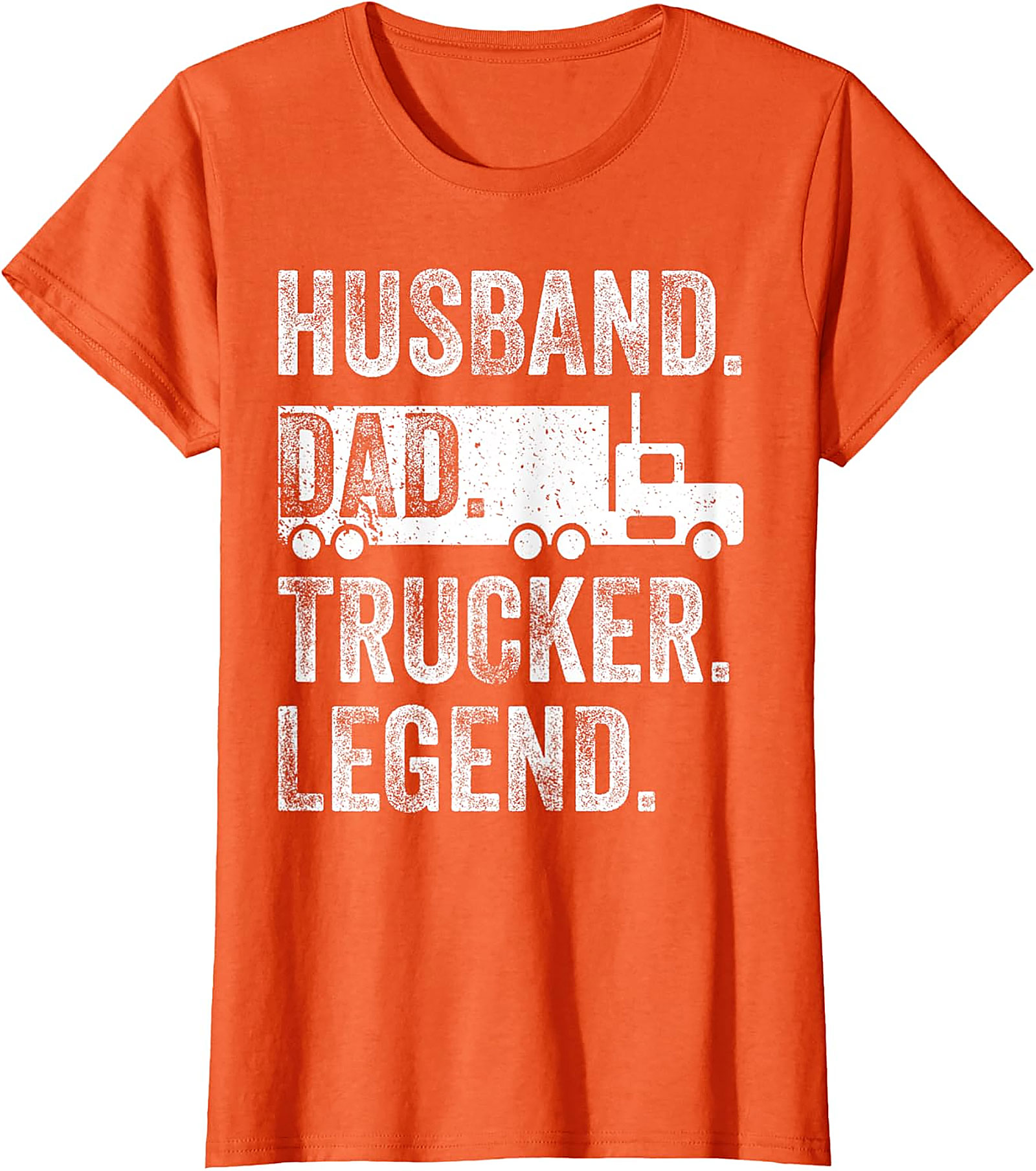 Husband Dad Trucker Legend T-Shirt | Funny Trucker Dad Tee