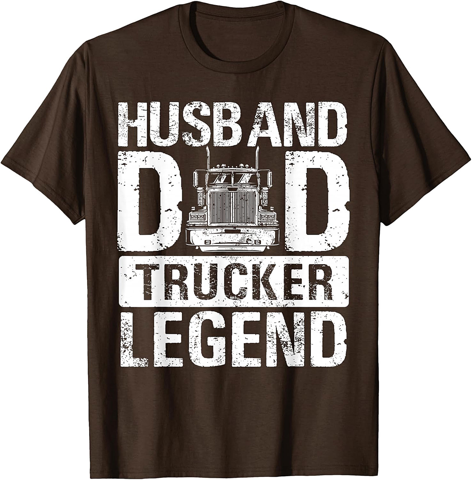 Husband Dad Trucker Legend T-Shirt | Funny Trucker Gift