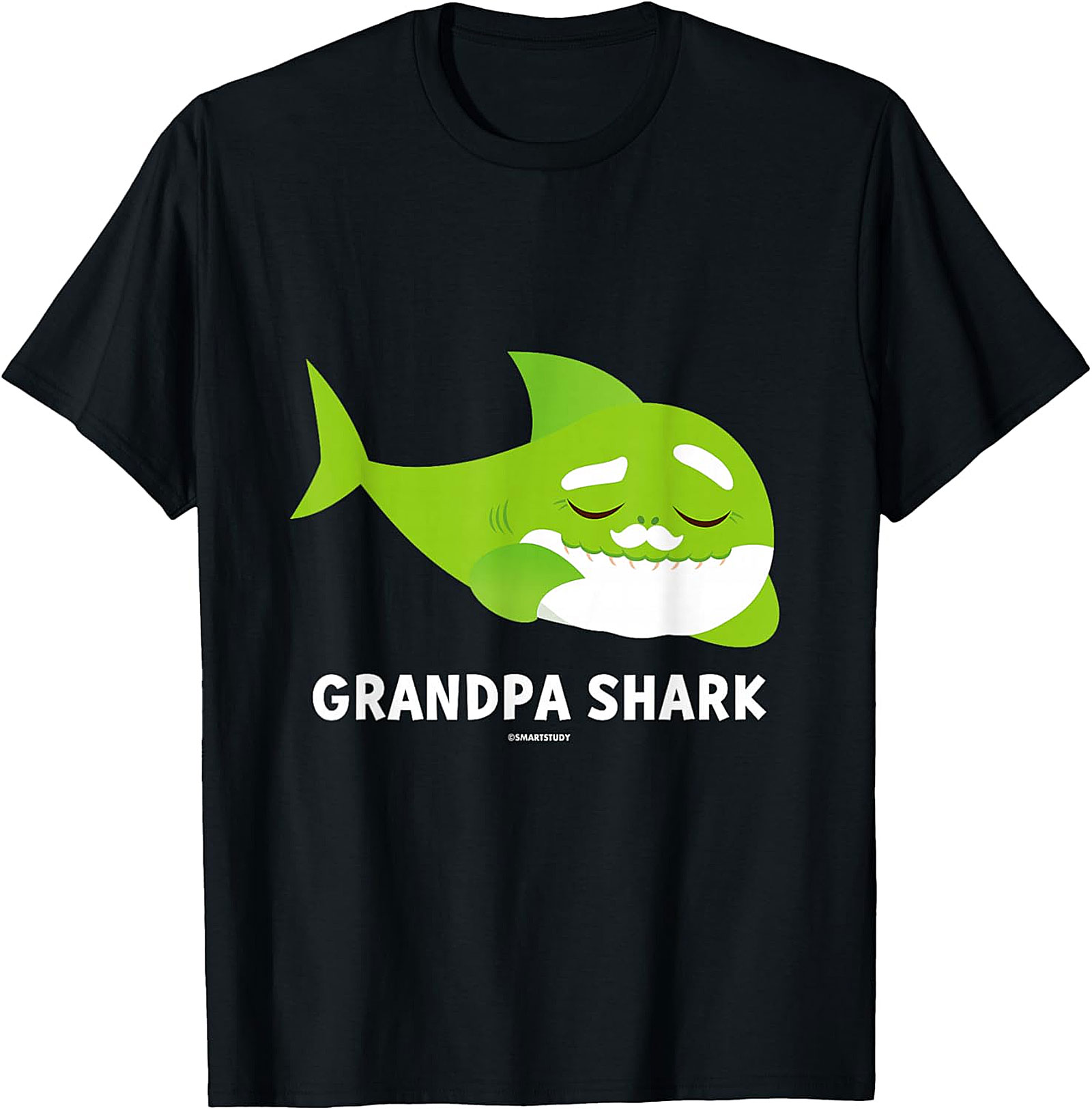 Grandpa Shark T-Shirt | Funny Family Graphic Tee Gift