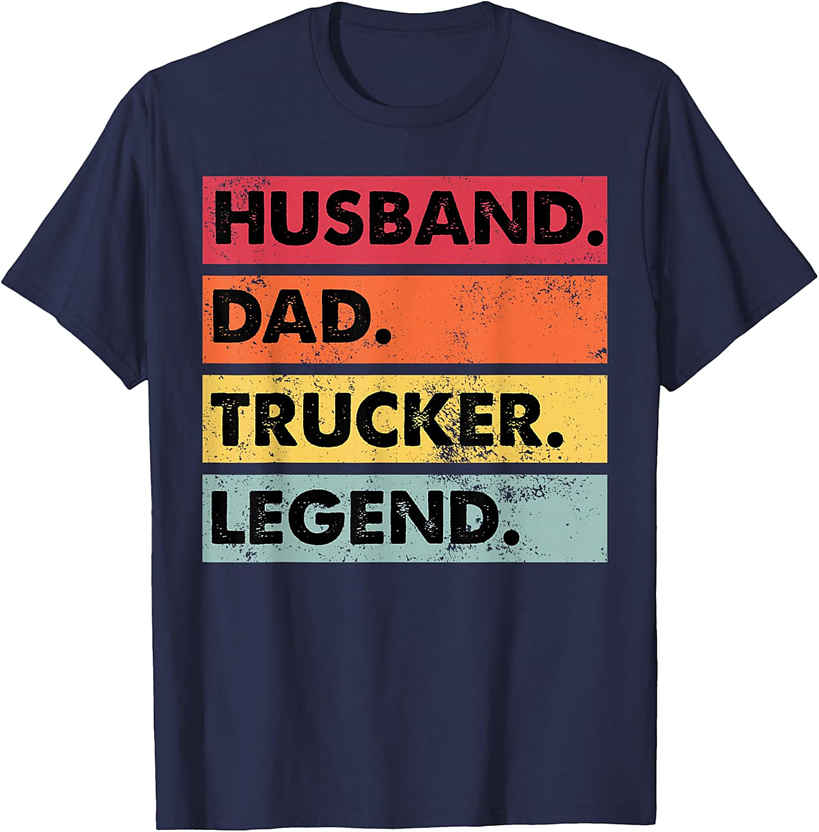 Husband Dad Trucker Legend T-Shirt | Retro Graphic Tee