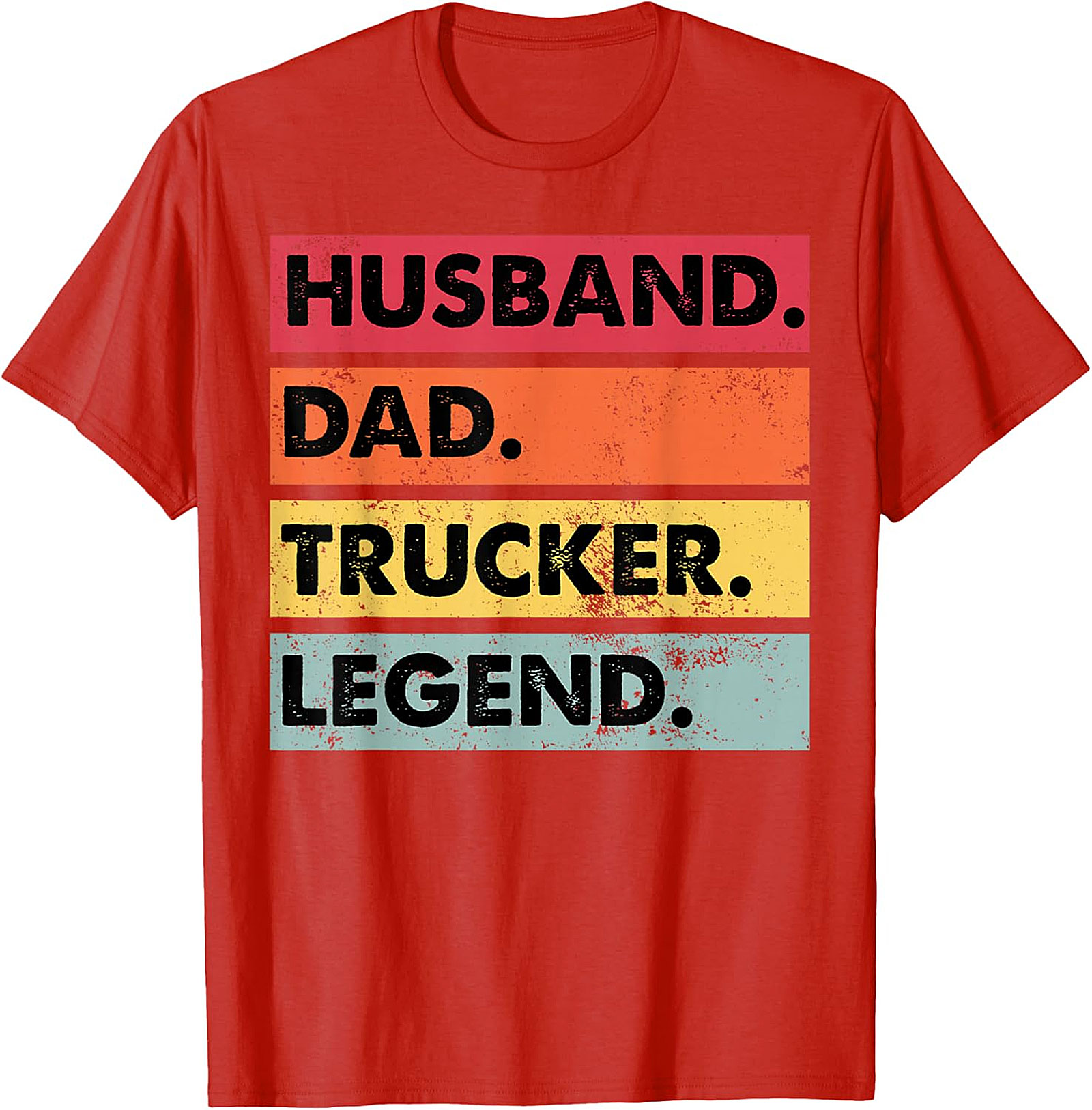 Husband Dad Trucker Legend T-Shirt | Retro Graphic Tee