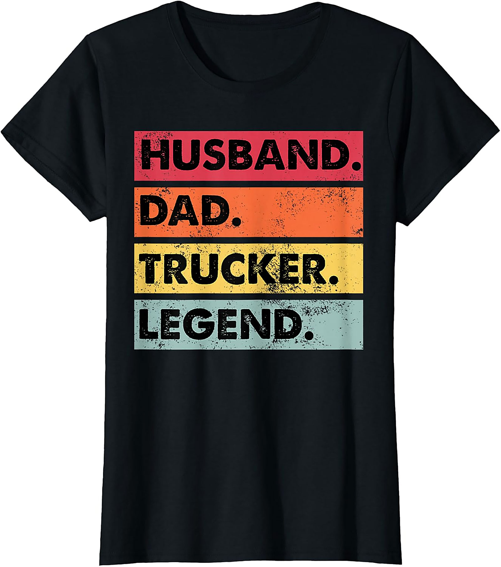 Husband Dad Trucker Legend T-Shirt | Retro Graphic Tee