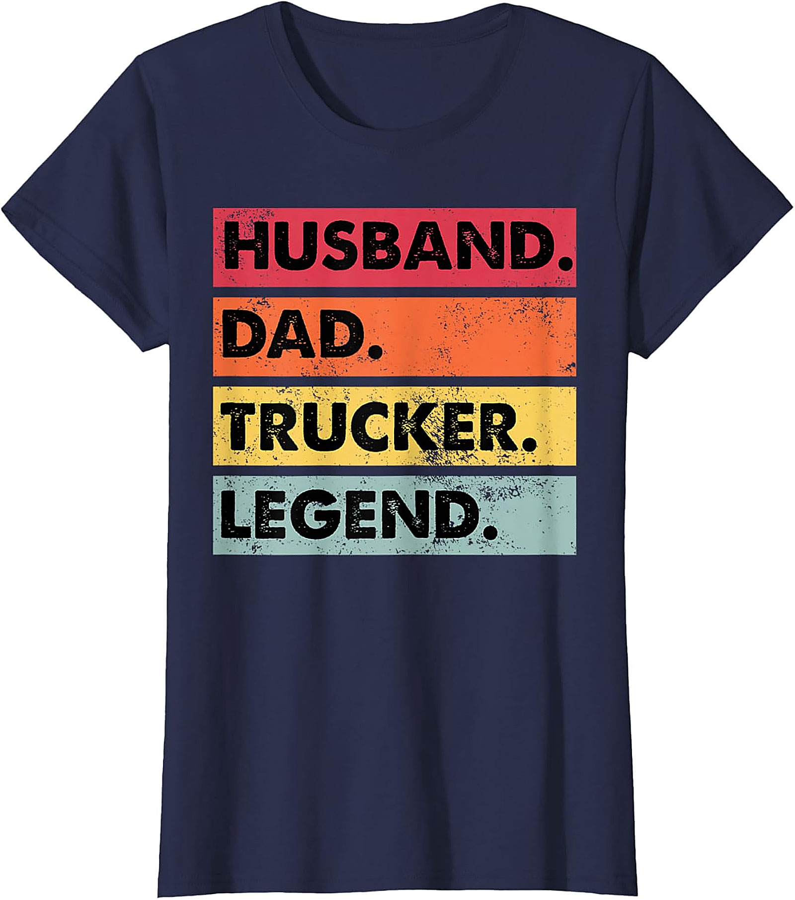 Husband Dad Trucker Legend T-Shirt | Retro Graphic Tee