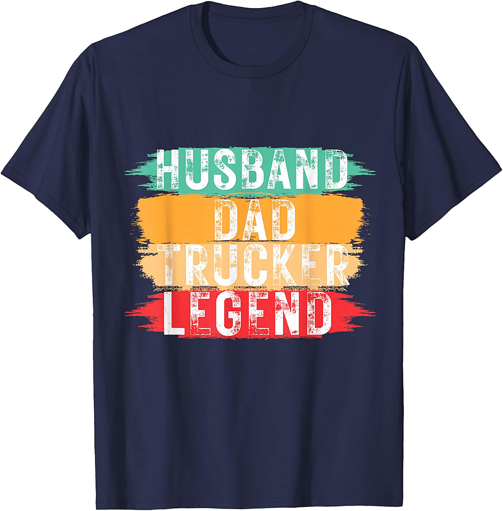 Husband Dad Trucker Legend T-Shirt | Retro Trucker Gift