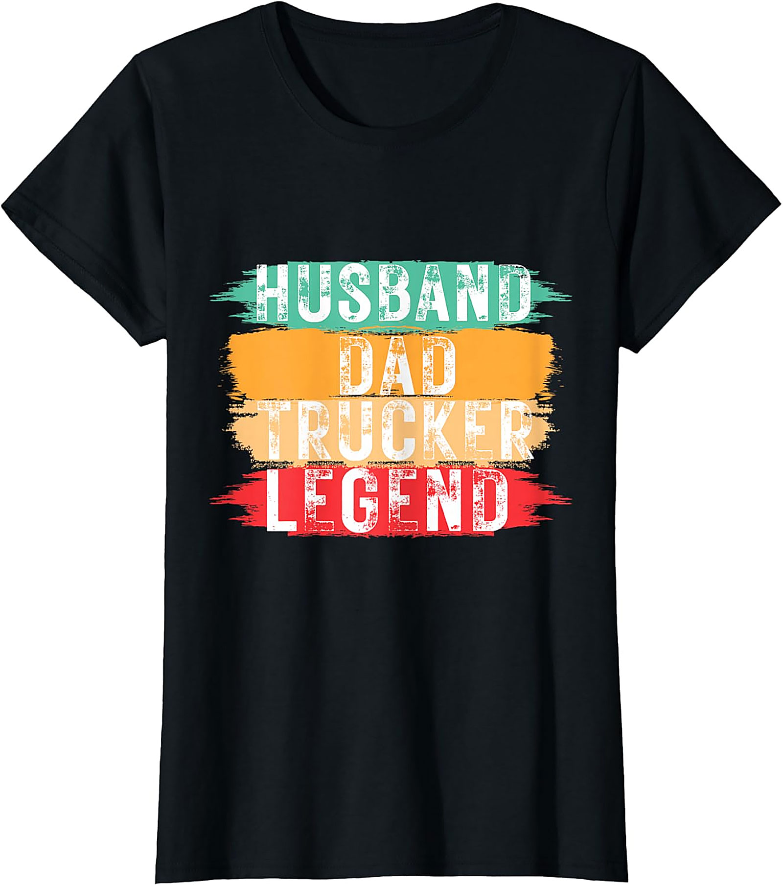 Husband Dad Trucker Legend T-Shirt | Retro Trucker Gift