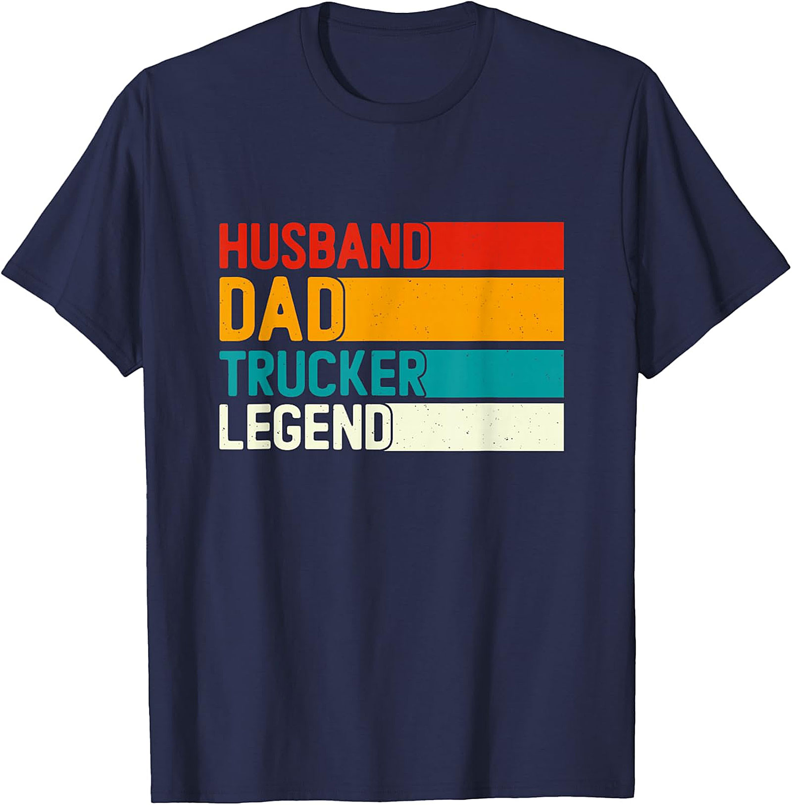Husband Dad Trucker Legend T-Shirt | Retro Trucker Gift