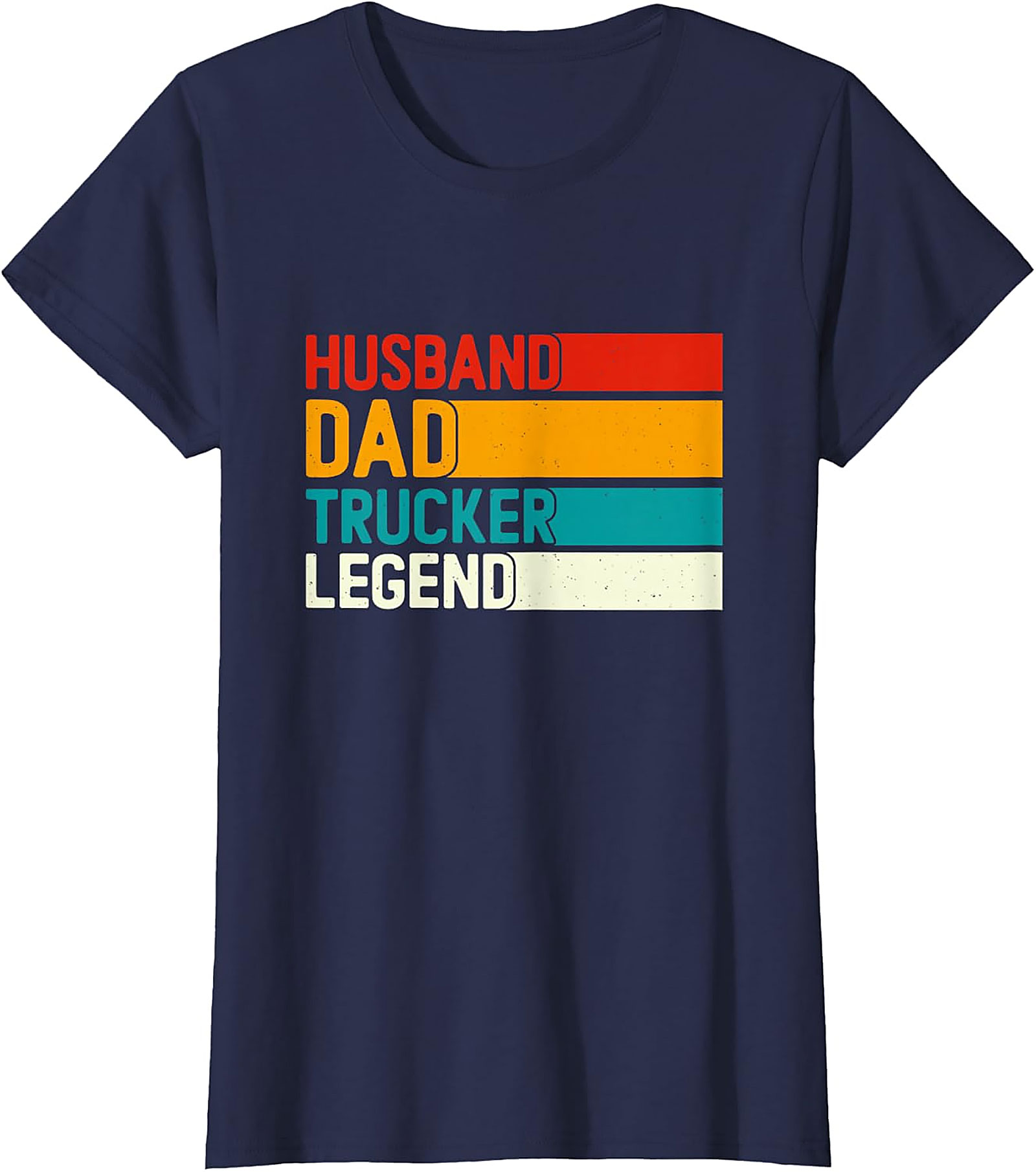 Husband Dad Trucker Legend T-Shirt | Retro Trucker Gift