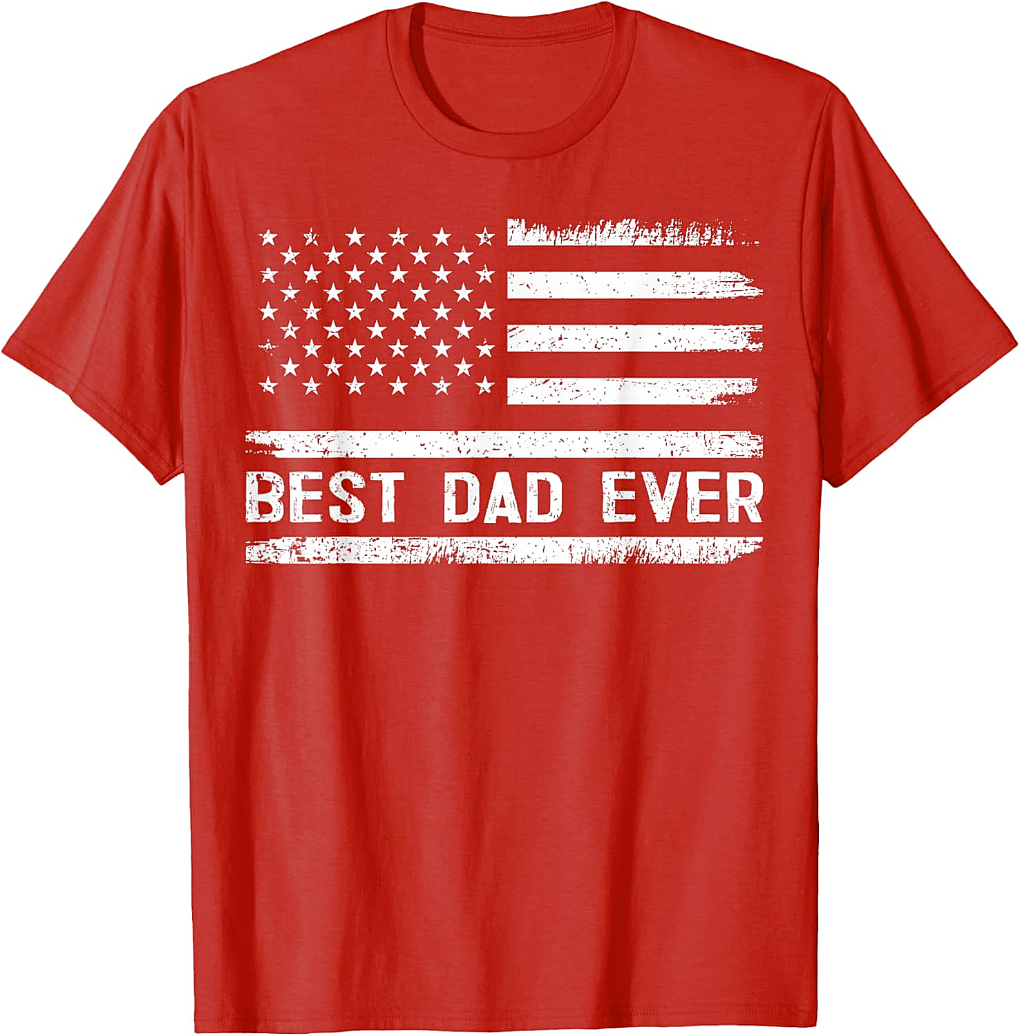 Best Dad Ever American Flag T-shirt Patriotic Dad Gift