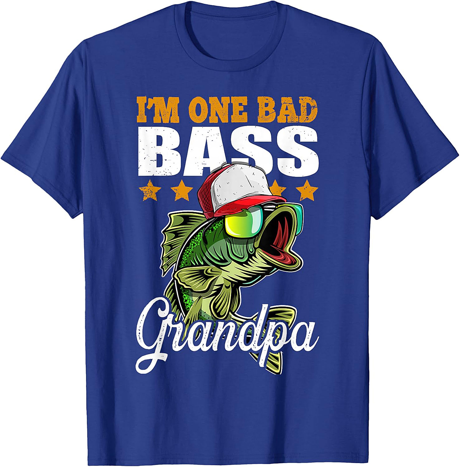 Funny Fishing Grandpa Shirt - One Bad Bass Tee | Gift Idea